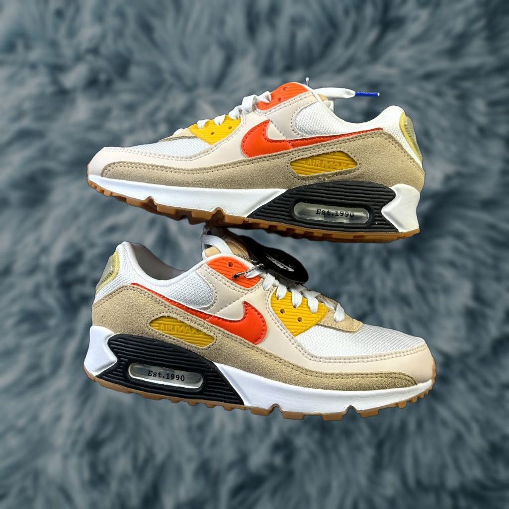Nike Nike Air Max 90 Mens 8 SE M Frank Rudy Pressure Summit White Orange Sneakers Size 8 Nike Air Max 90 Mens Shoes Orange White 90s? Size US 8 / EU 41 - 1 Thumbnail