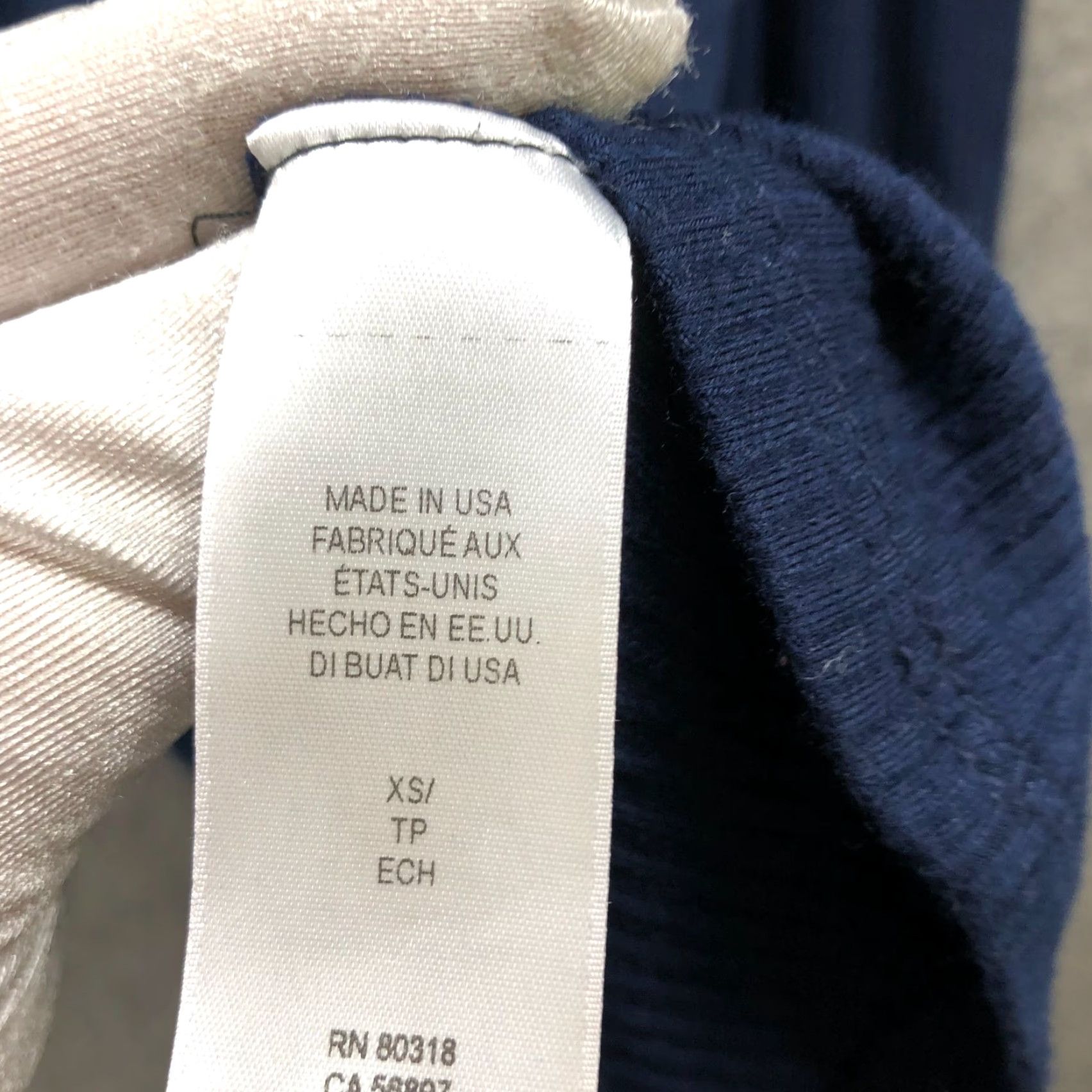 Lucky Brand VINTAGE? No. Lucky Brand Cold Shoulder Long Sleeve T Shirt Womens XS Blue Ruffle Ribbed Size XS / US 0-2 / IT 36-38 - 6 Thumbnail