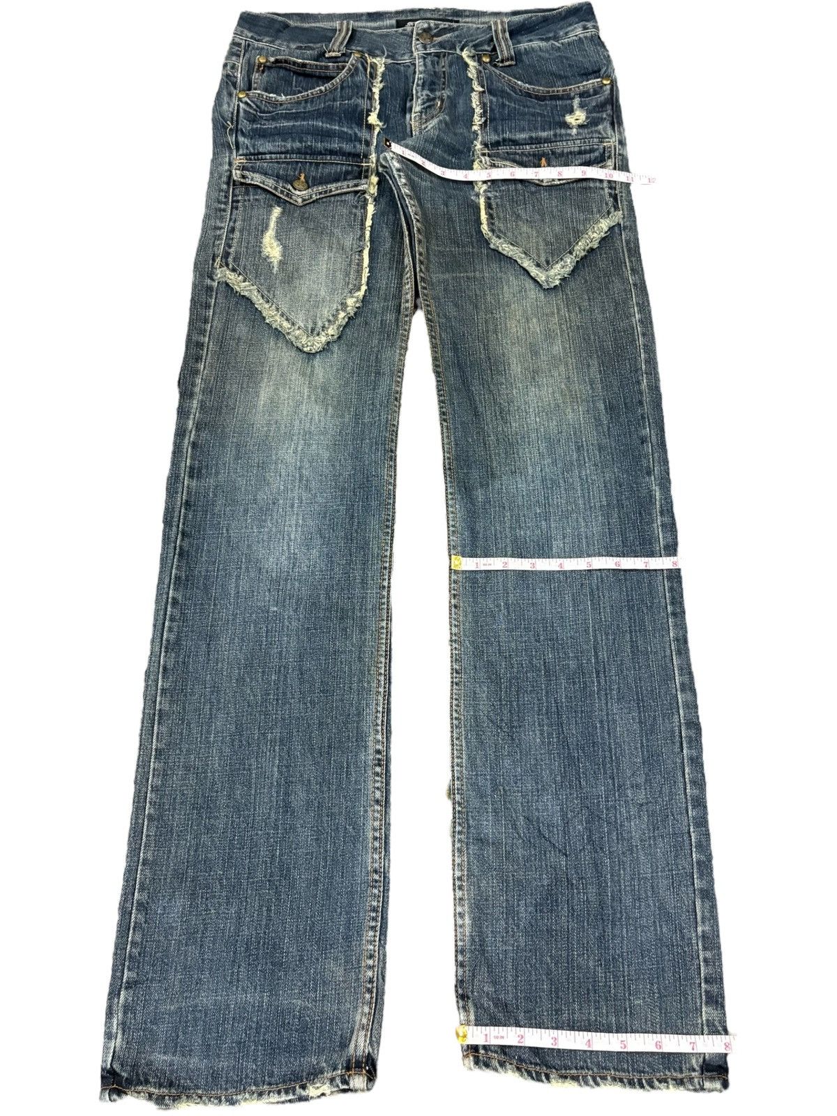 Japanese Brand Vintage Japanese Mud Wash Bush Pants Distressed Loose Jeans Size US 33 - 12 Thumbnail