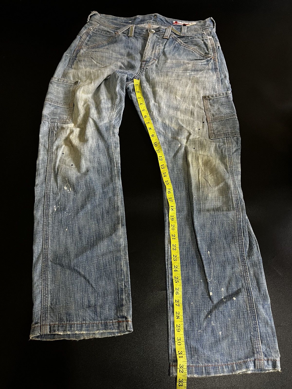 If Six Was Nine × Japanese Brand × Le Grande Bleu (L.G.B.) japanese brand genoeae cargos jeans pant Size US 32 / EU 48 - 11 Thumbnail