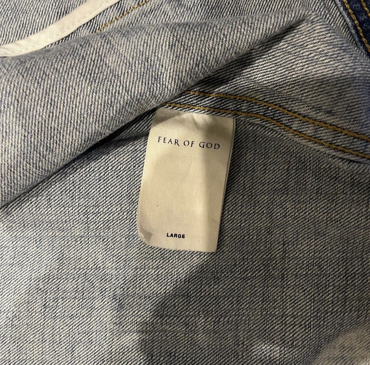 Fear of God Fear Of God “Inverted Holy Water” Selvedge Denim Jacket Size US L / EU 52-54 / 3 - 5 Thumbnail