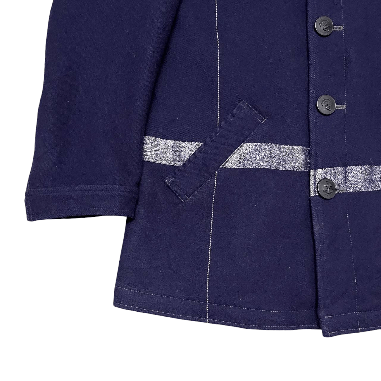Blue Blue Japan Vintage Blue Blue Japan HR Market Wool Coat Size US M / EU 48-50 / 2 - 3 Thumbnail