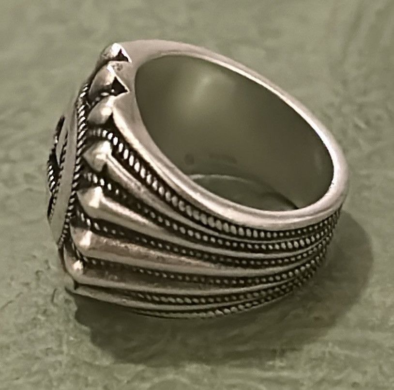 Gucci Gucci Interlocking G 20MM Silver 925 Ring Size ONE SIZE - 2 Thumbnail