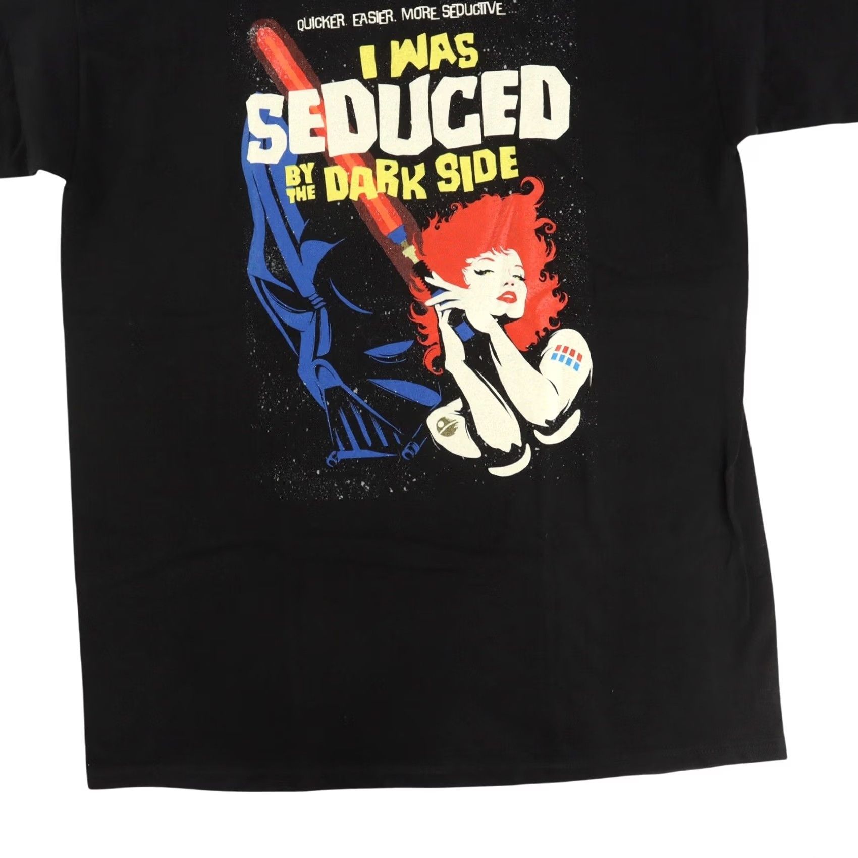 Vintage TeeFury Art T-Shirt Large Black The Darkness Star Wars Mens Size US L / EU 52-54 / 3 - 6 Thumbnail