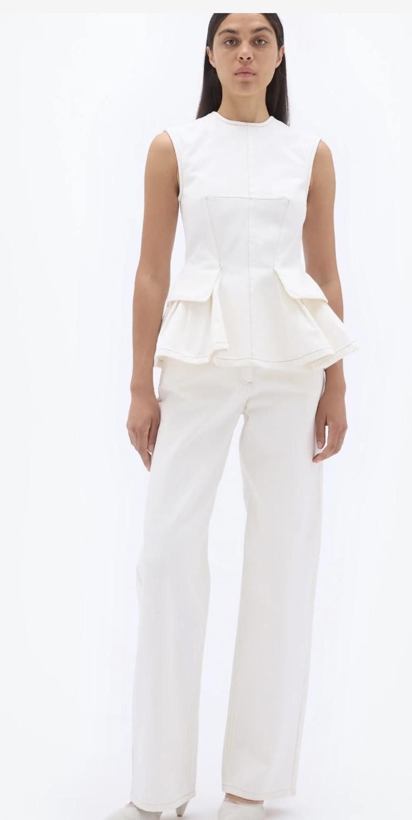 Bob Marley Mable Britney Ivory Vest & Pant Set Small NWT Size S / US 4 / IT 40 - 1 Thumbnail