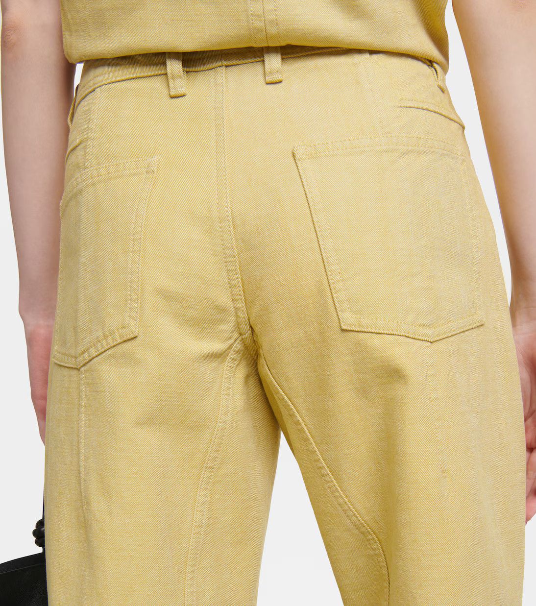 Jil Sander o1y1025 Denim Pant in Yellow Size 30" / US 8 / IT 44 - 6 Thumbnail