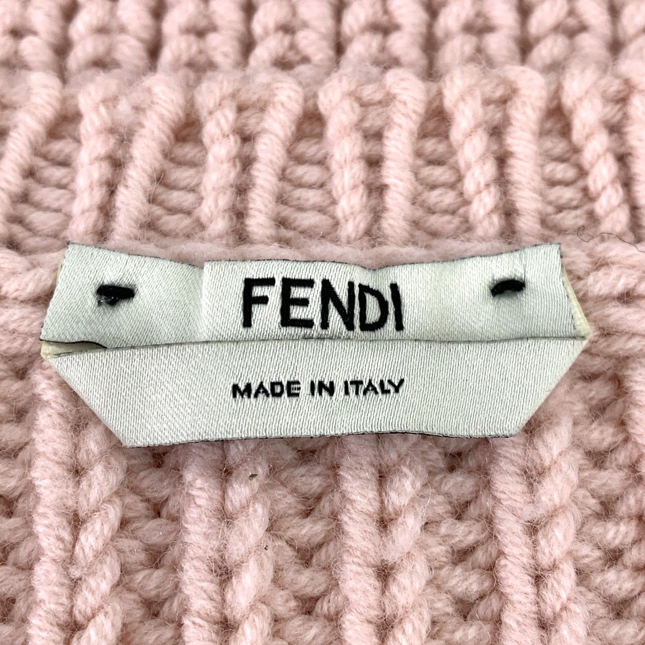 Fendi Fendi Pink Wool Long Sleeve Knit Sweater K26WX Size XS / US 0-2 / IT 36-38 - 6 Thumbnail