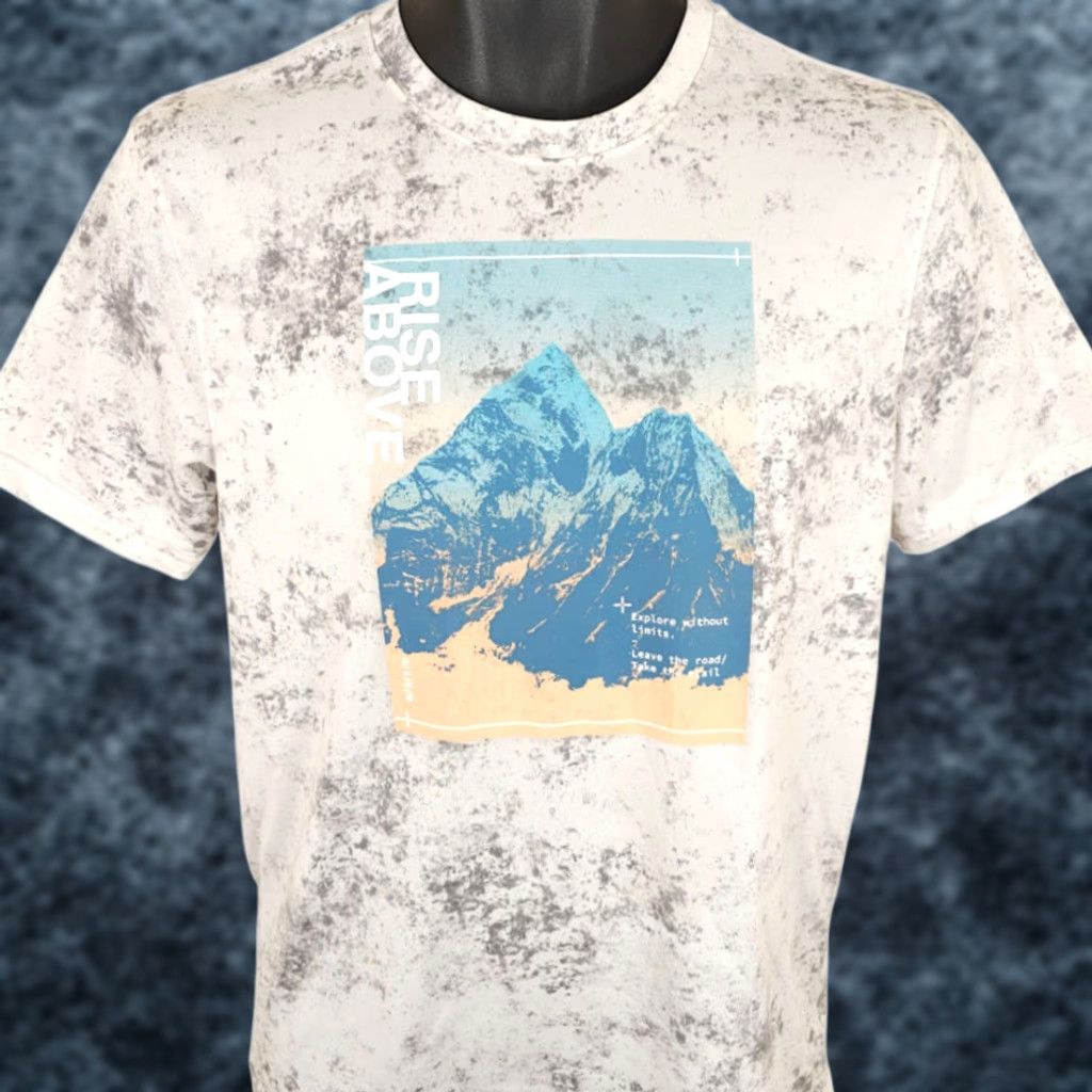Old Navy VINTAGE Mountain Climbing T Shirt Mens Size Small Gray Hiking Rise Above Old Navy Active Size US S / EU 44-46 / 1 - 1 Thumbnail