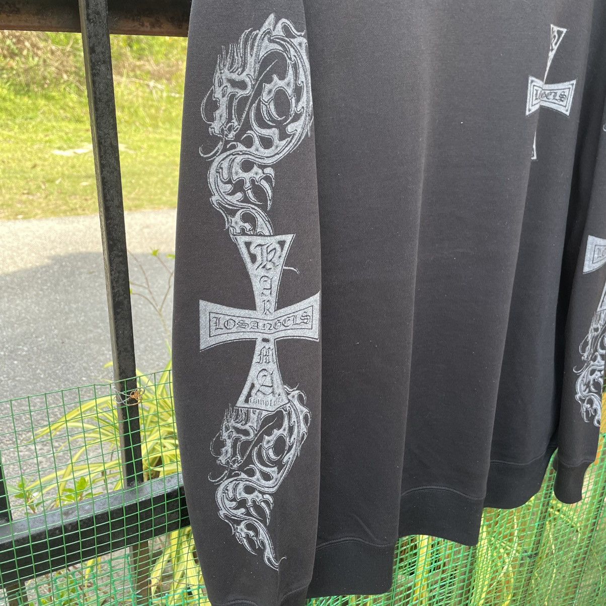 Japanese Brand 🔥Vintage Karma Skateboard Big Flame Cross Logo Sweatshirts Size US M / EU 48-50 / 2 - 9 Thumbnail