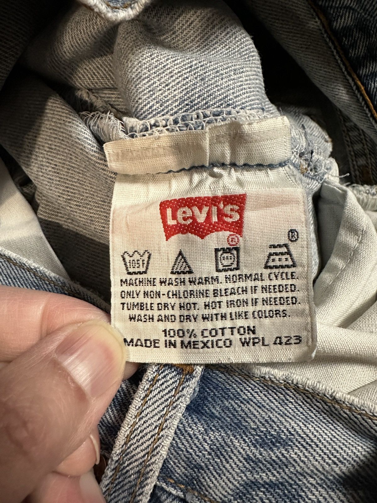 Levi's Vtg 90s 00s LEVIS 501 Button Fly Jeans 29 x 29 Size 29" - 9 Thumbnail