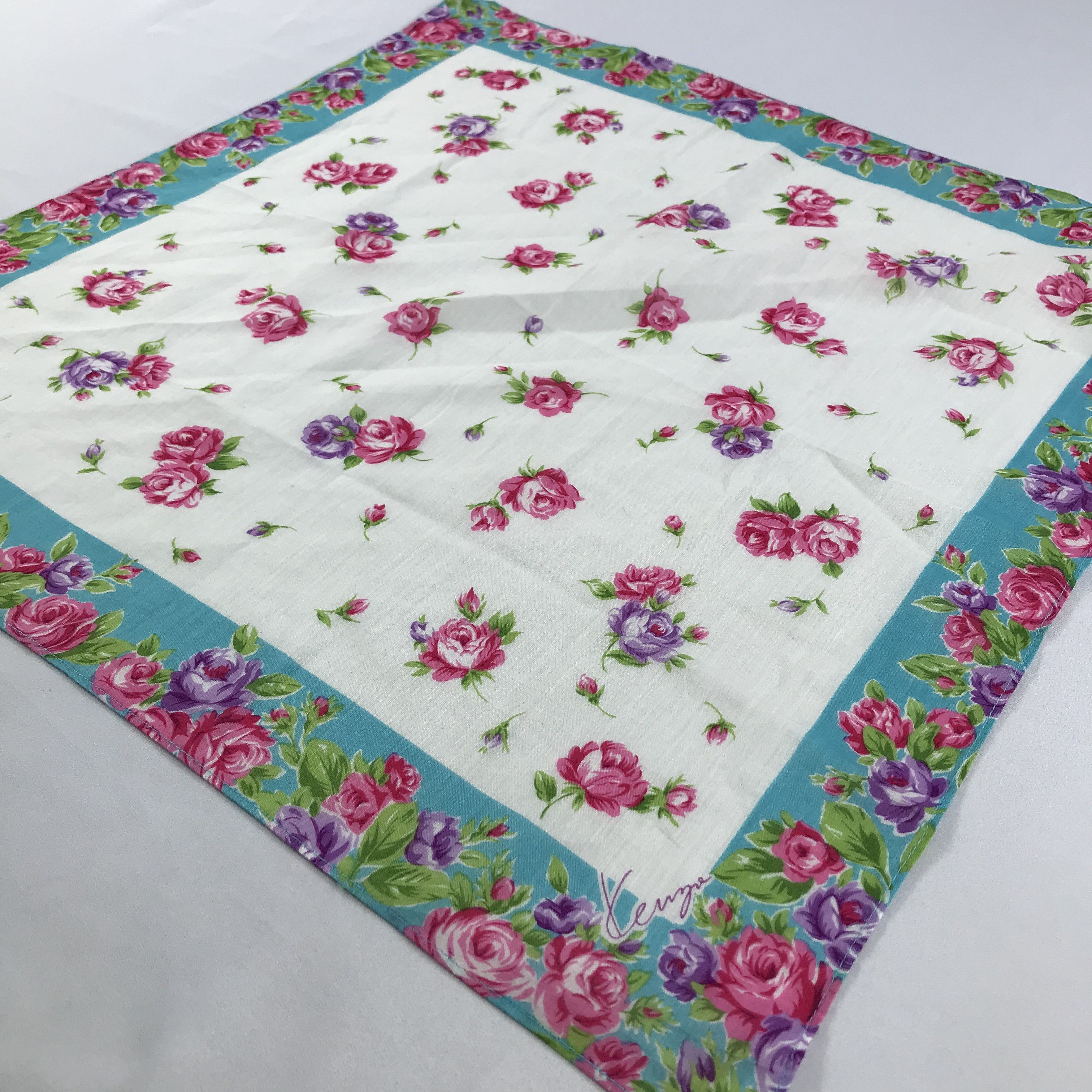 Kenzo × Vintage Kenzo Bandana / Handkerchief / Neckerchief - S2719 Size ONE SIZE - 2 Thumbnail