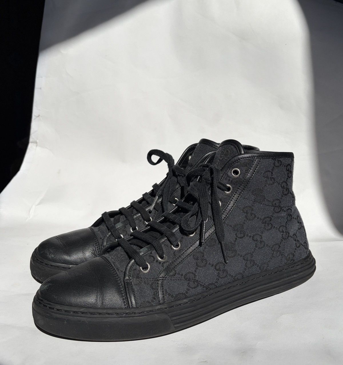 Gucci Gucci GG Monogram High-top Sneakers Size US 8 / EU 41 - 2 Thumbnail