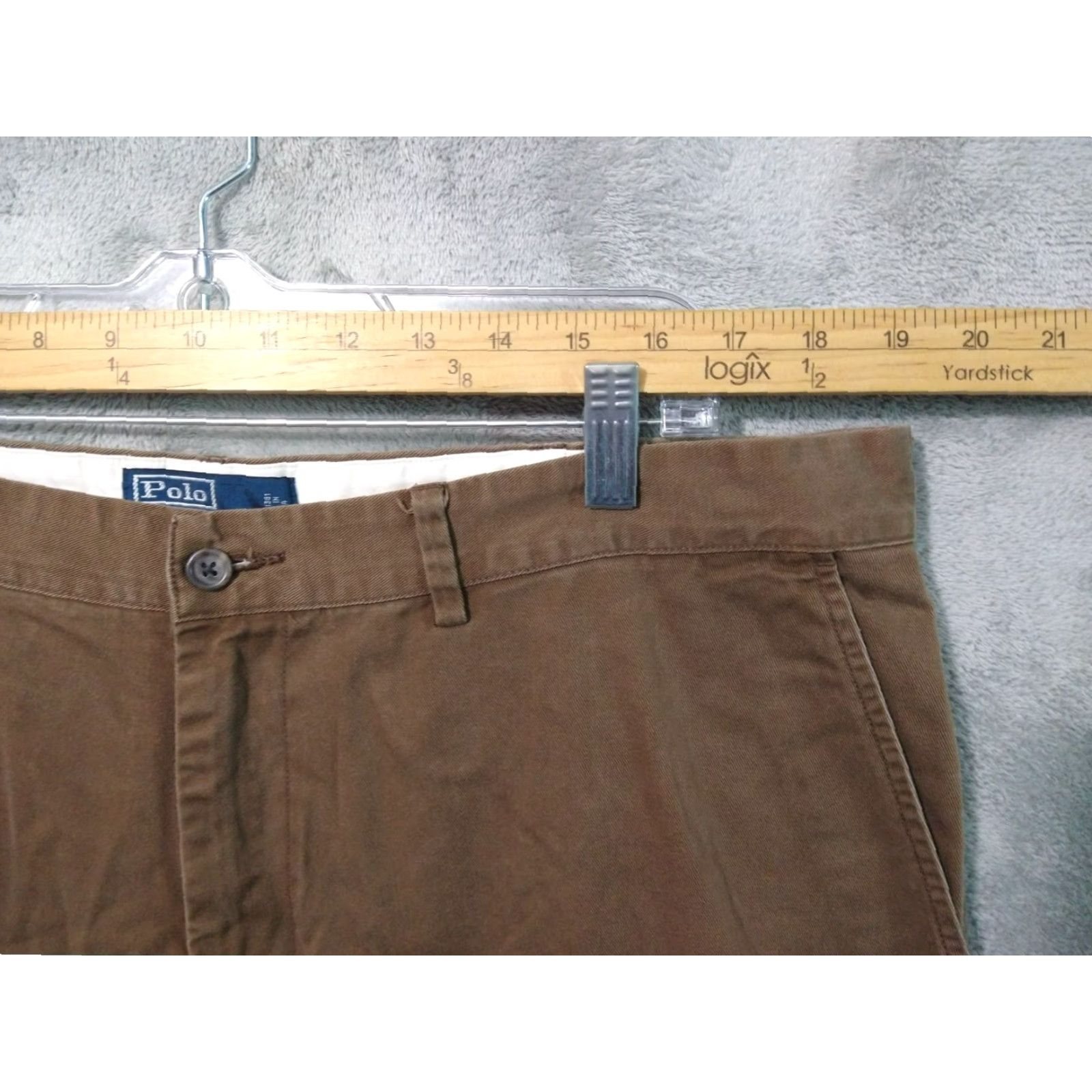 Polo Ralph Lauren Polo Ralph Lauren Chino Pants Men 40x30 Brown Flat Front Mid Rise Cotton Casual Size US L / EU 52-54 / 3 - 3 Thumbnail