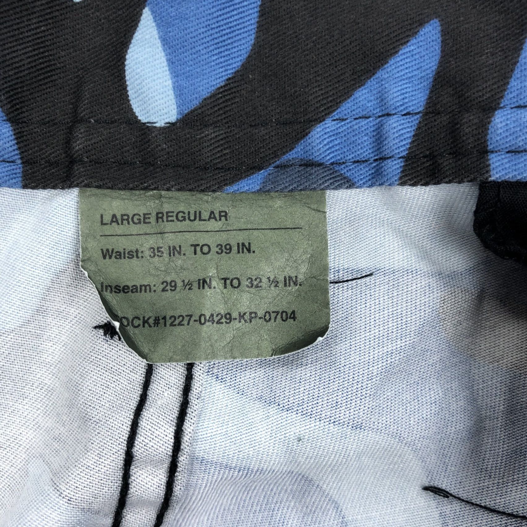 Rothco Rothco Men's Blue Camo Cargo BDU Pants L Regular 38x27 Military Casual Workwear Size US 33 - 4 Thumbnail