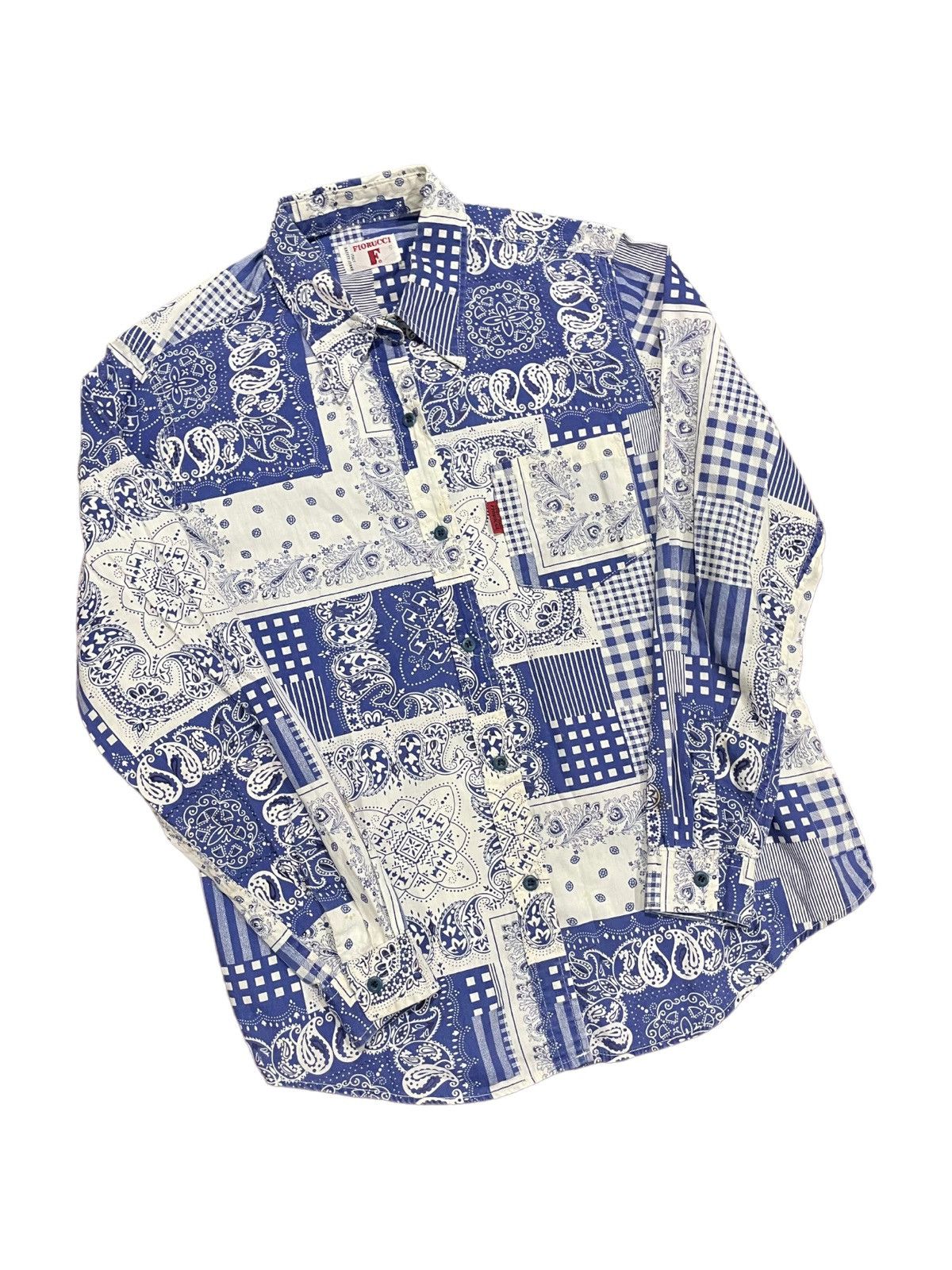 Fiorucci Fiorucci Italy Vintage Bandana Printed Shirts Size US M / EU 48-50 / 2 - 8 Thumbnail