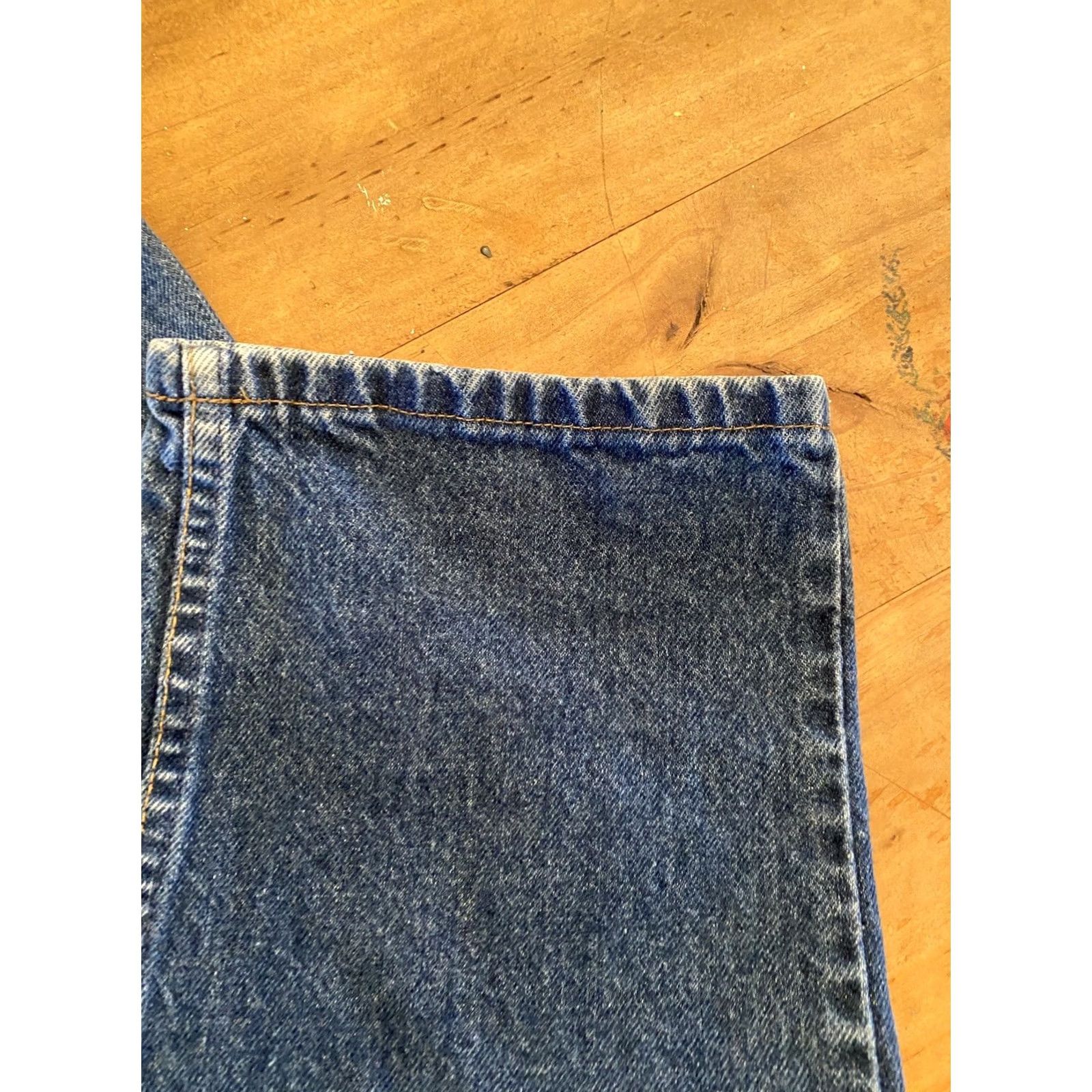 Levi's VINTAGE Levi's 505 Jeans Orange Tab Dark Wash Straight 36 X 32 Mens Denim 90s Levi's 505 Series Jeans Size US 36 / EU 52 - 7 Thumbnail
