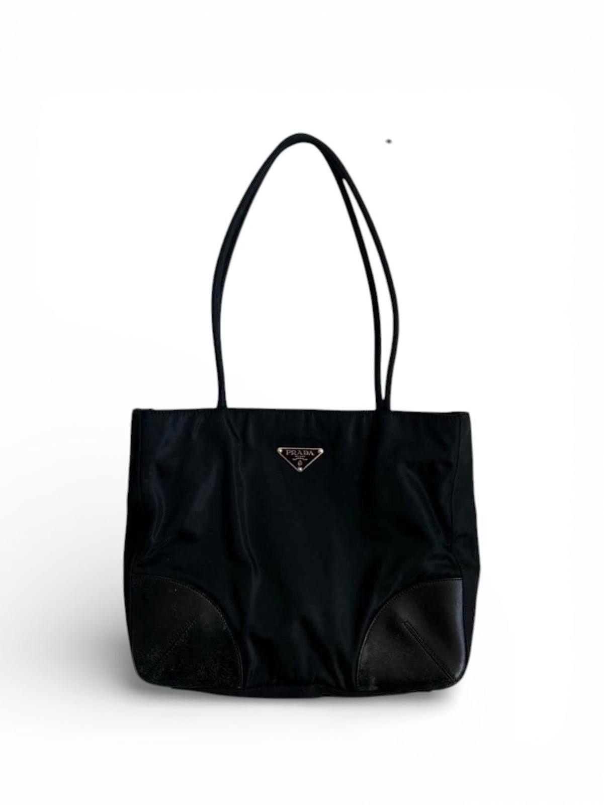 Prada Prada - Black Nylon Tote Bag Size ONE SIZE - 2 Thumbnail