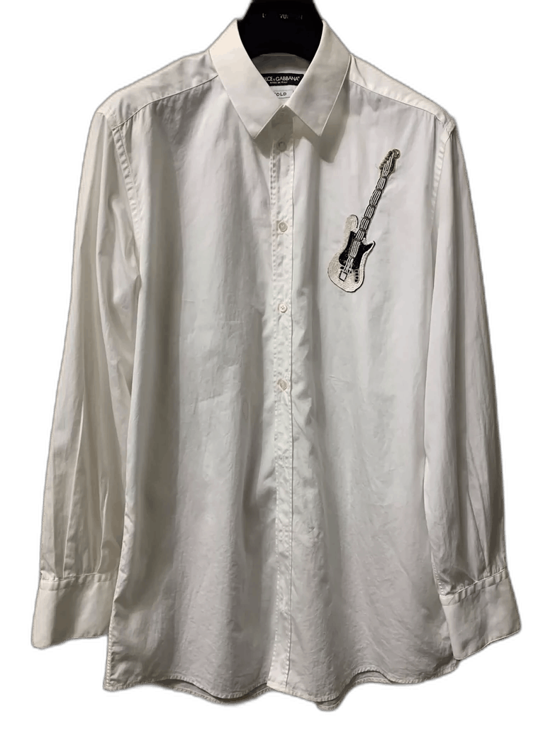 Dolce & Gabbana Dolce Gabbana Men's White Shirt Size US M / EU 48-50 / 2 - 1 Thumbnail