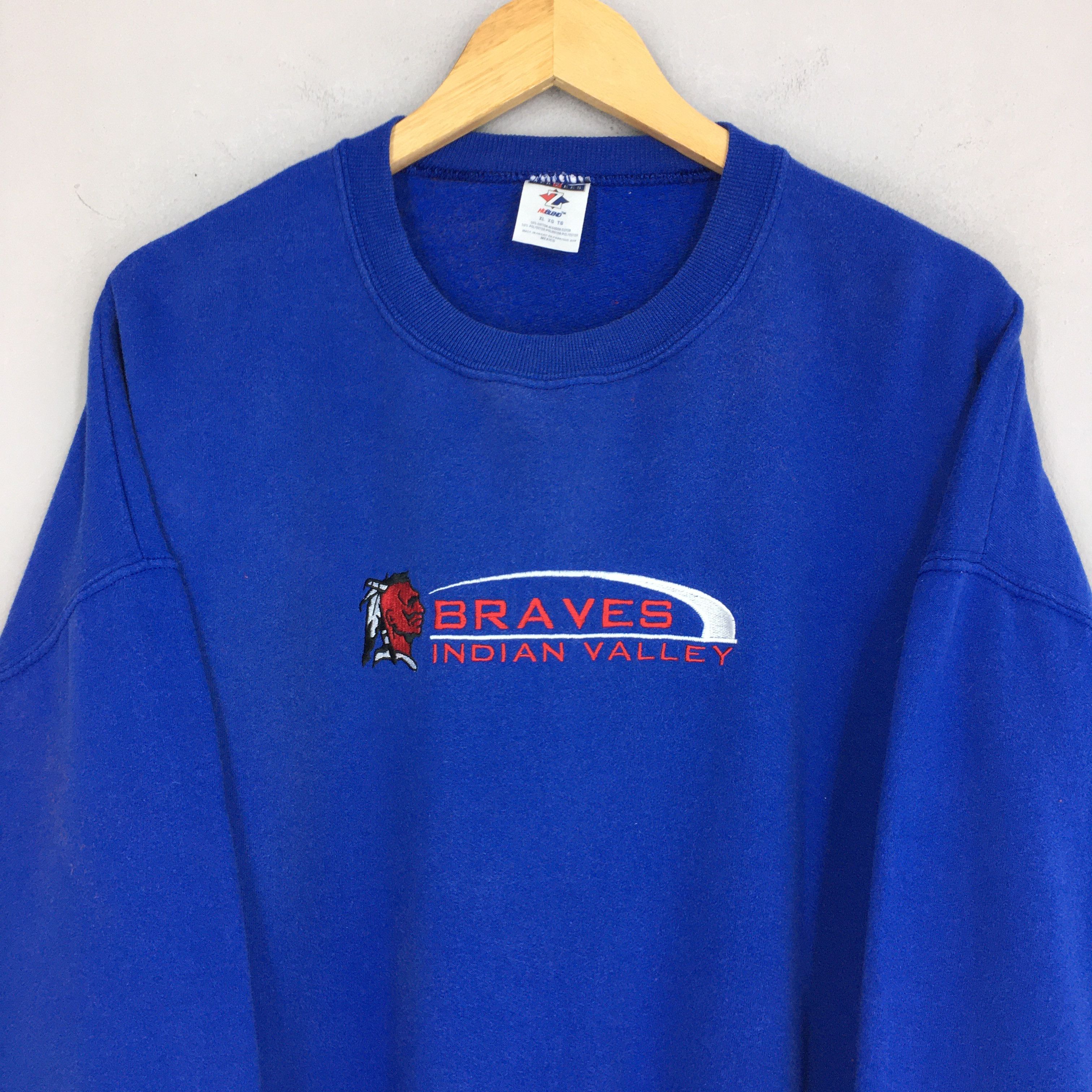 NCAA Vintage Braves Valley High School Sweatshirts XLarge Size US XL / EU 56 / 4 - 2 Thumbnail
