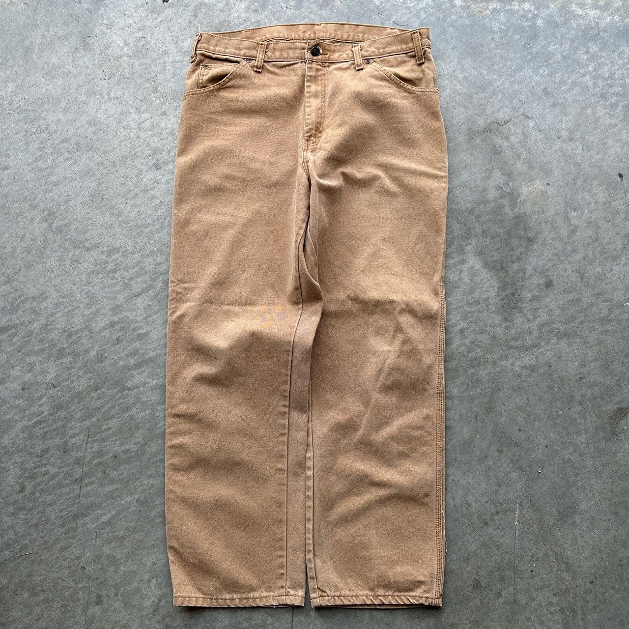 Vintage Vintage Faded Tan Dickies Baggy Carpenter Pants | Grailed