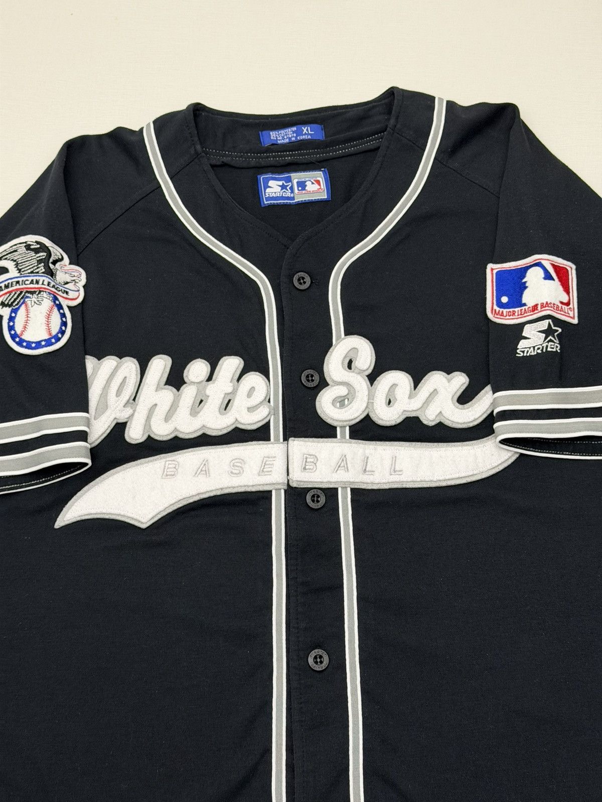 Starter VINTAGE 90s CHICAGO WHITESOX MLB STARTER TAILSWEEP SCRIPT XL Size US XL / EU 56 / 4 - 3 Thumbnail
