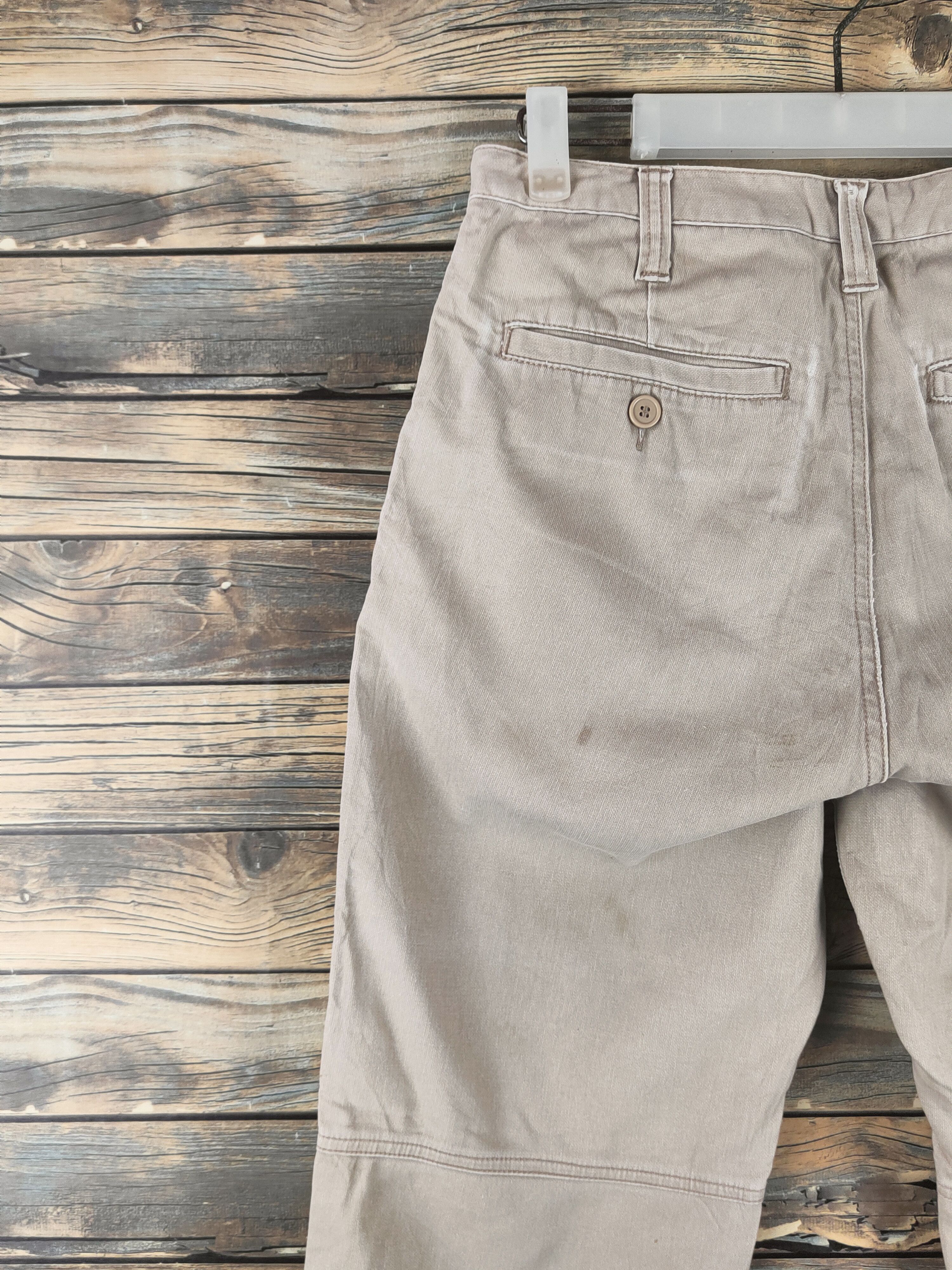 Japanese Brand DL Japanese Brand Ivory Multipocket Casual Pants #46-343 Size US 28 / EU 44 - 8 Thumbnail