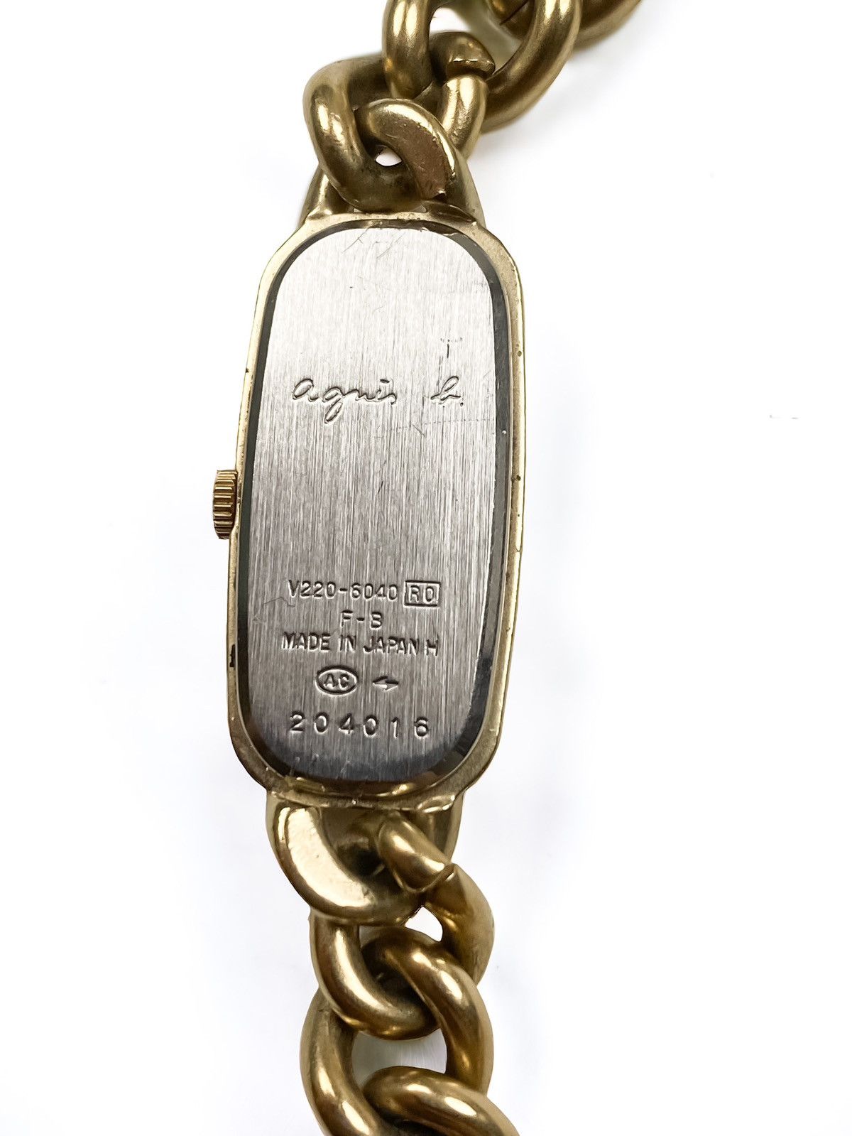 agnes b. Agnes B Rare Chain Steel Gold Watch Size ONE SIZE - 4 Thumbnail