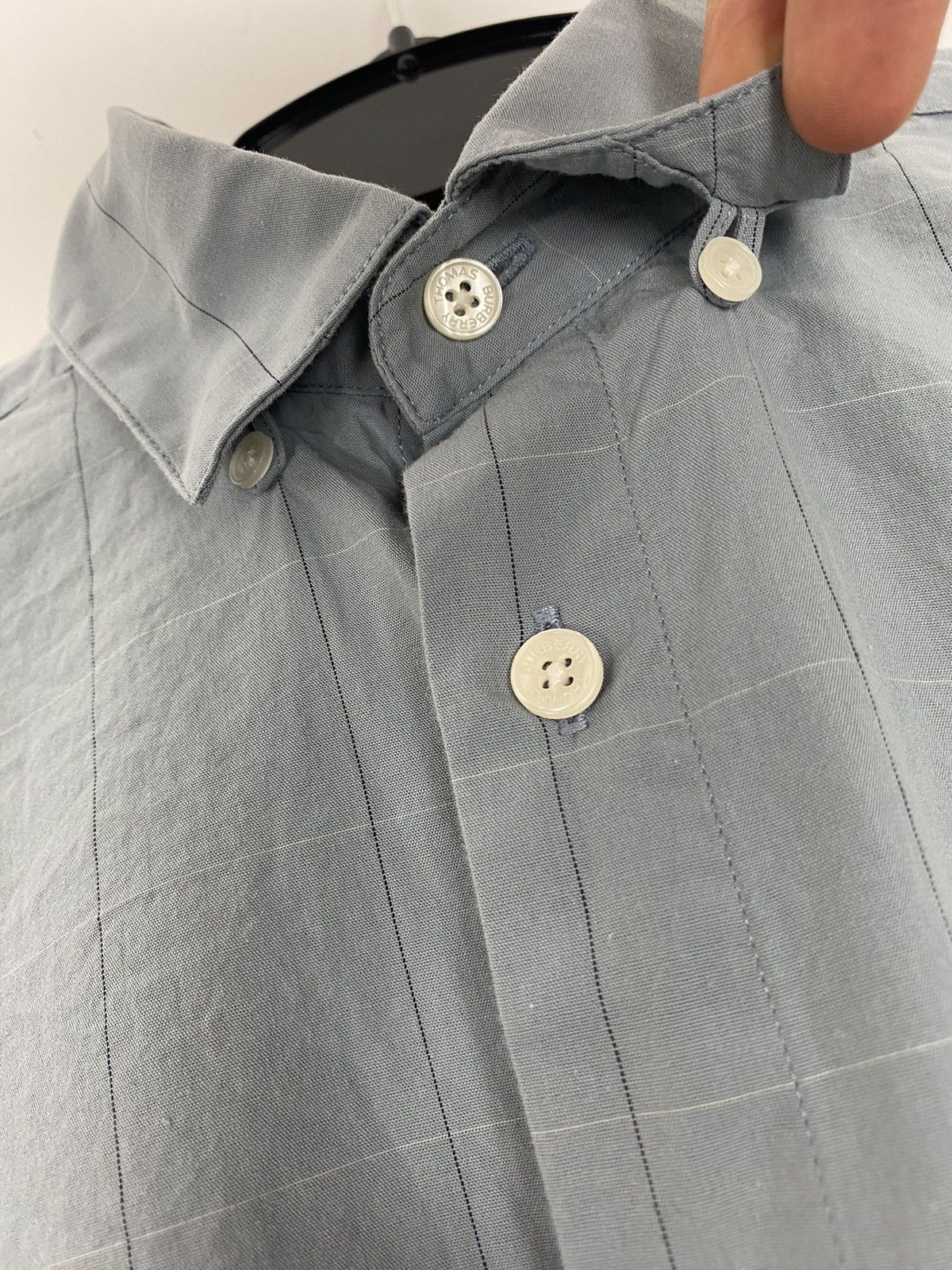 Burberry × Vintage Thomas Burberry Vintage Check Long Sleeved Button up Pocket Size US S / EU 44-46 / 1 - 9 Thumbnail