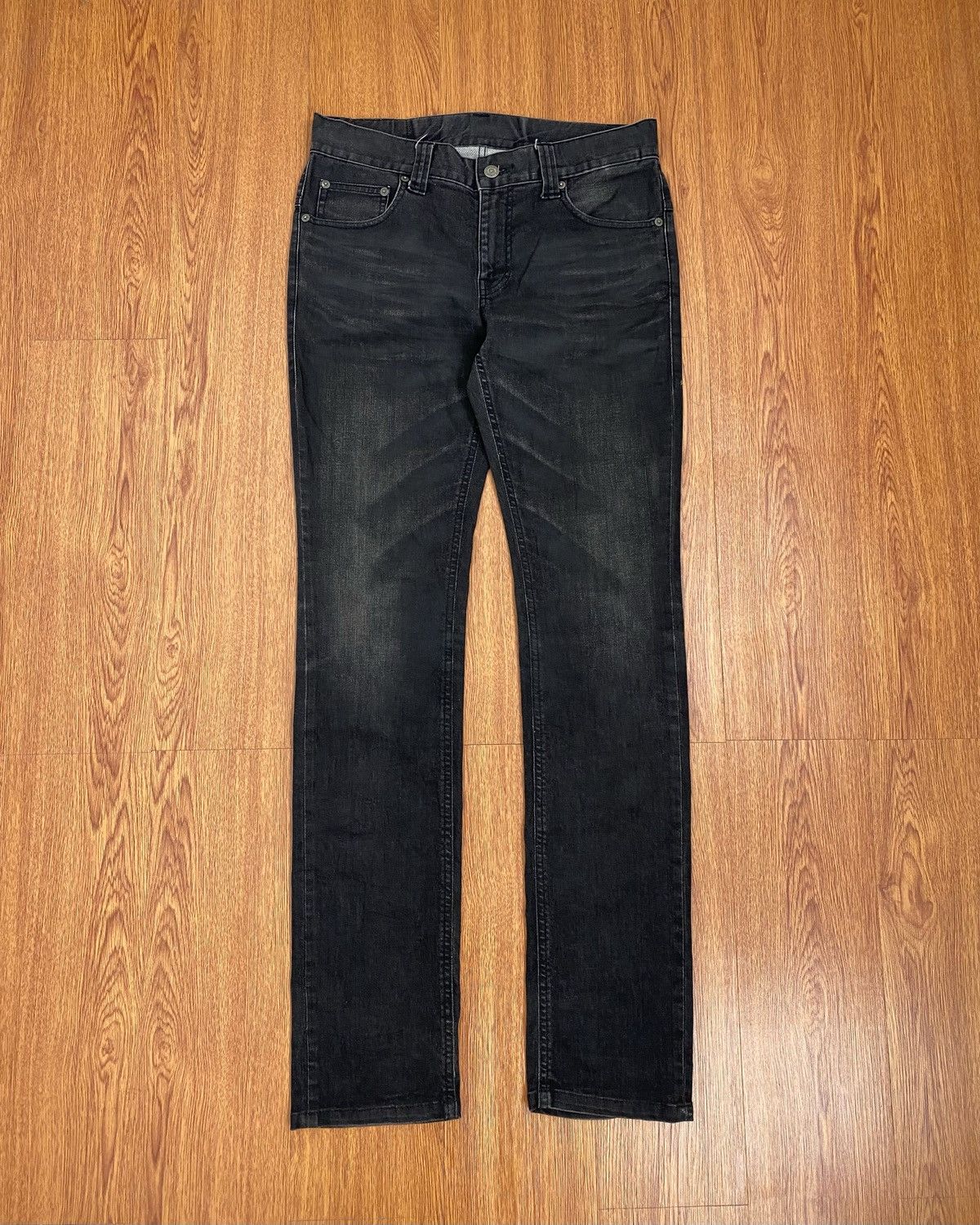 If Six Was Nine × Le Grande Bleu (L.G.B.) × Tornado Mart Tornado mart black grey coated jeans Size US 30 / EU 46 - 2 Thumbnail