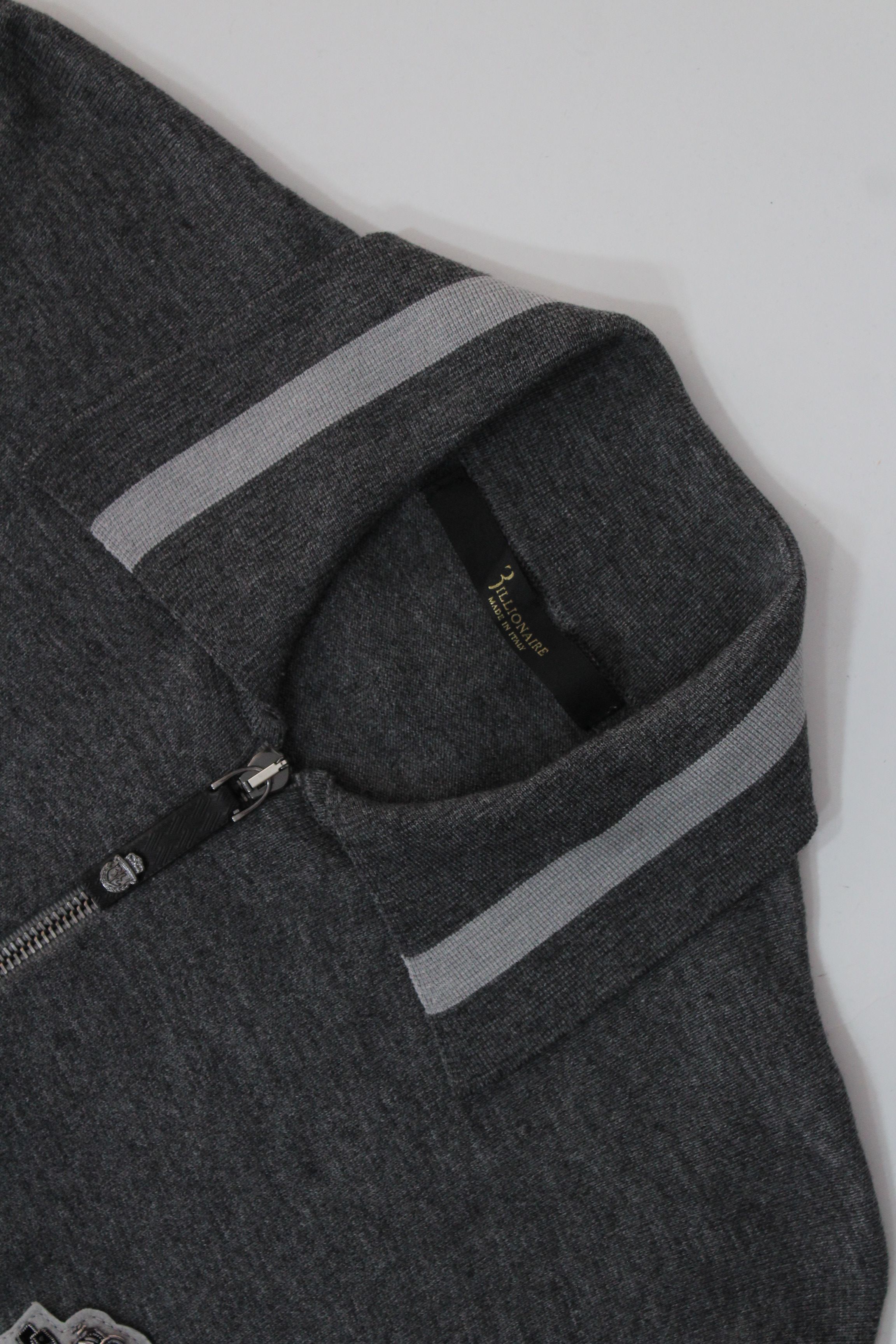 Billionaire Couture Billionaire Zip Mock Neck Crest Sweater Size US S / EU 44-46 / 1 - 9 Thumbnail