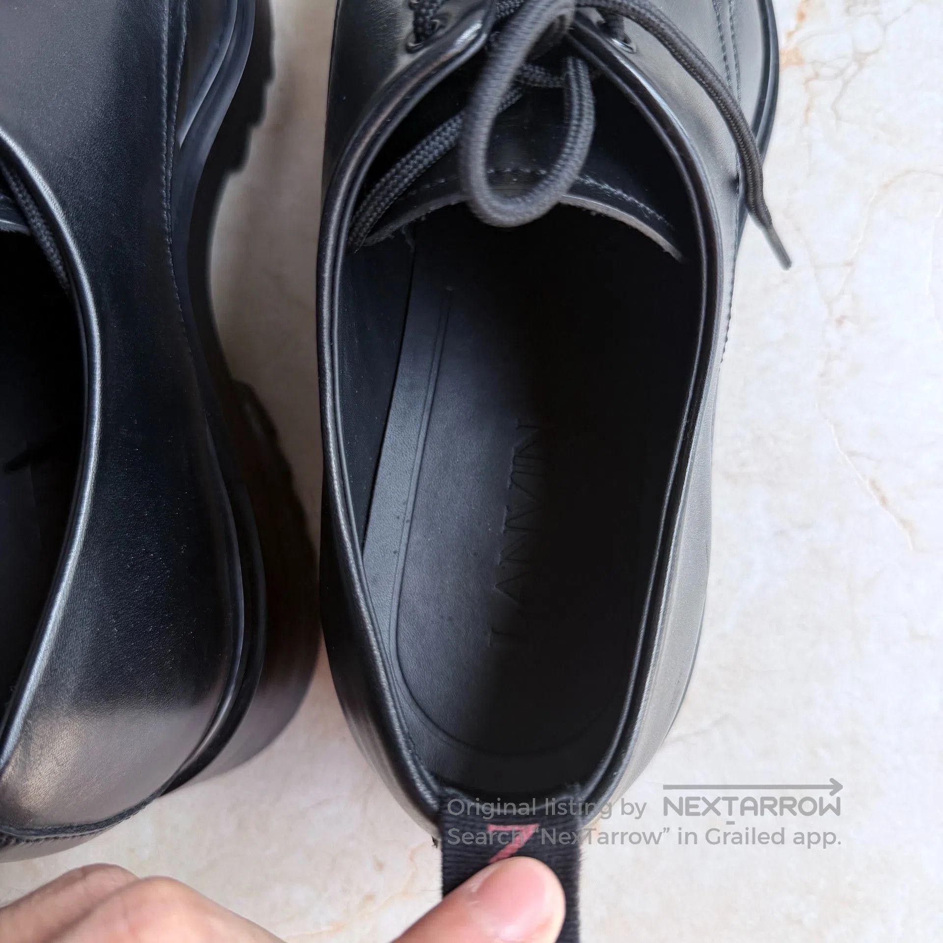 Lanvin Lanvin Alto Calf Leather Derby Shoes. Size US 6 / EU 39 - 4 Thumbnail