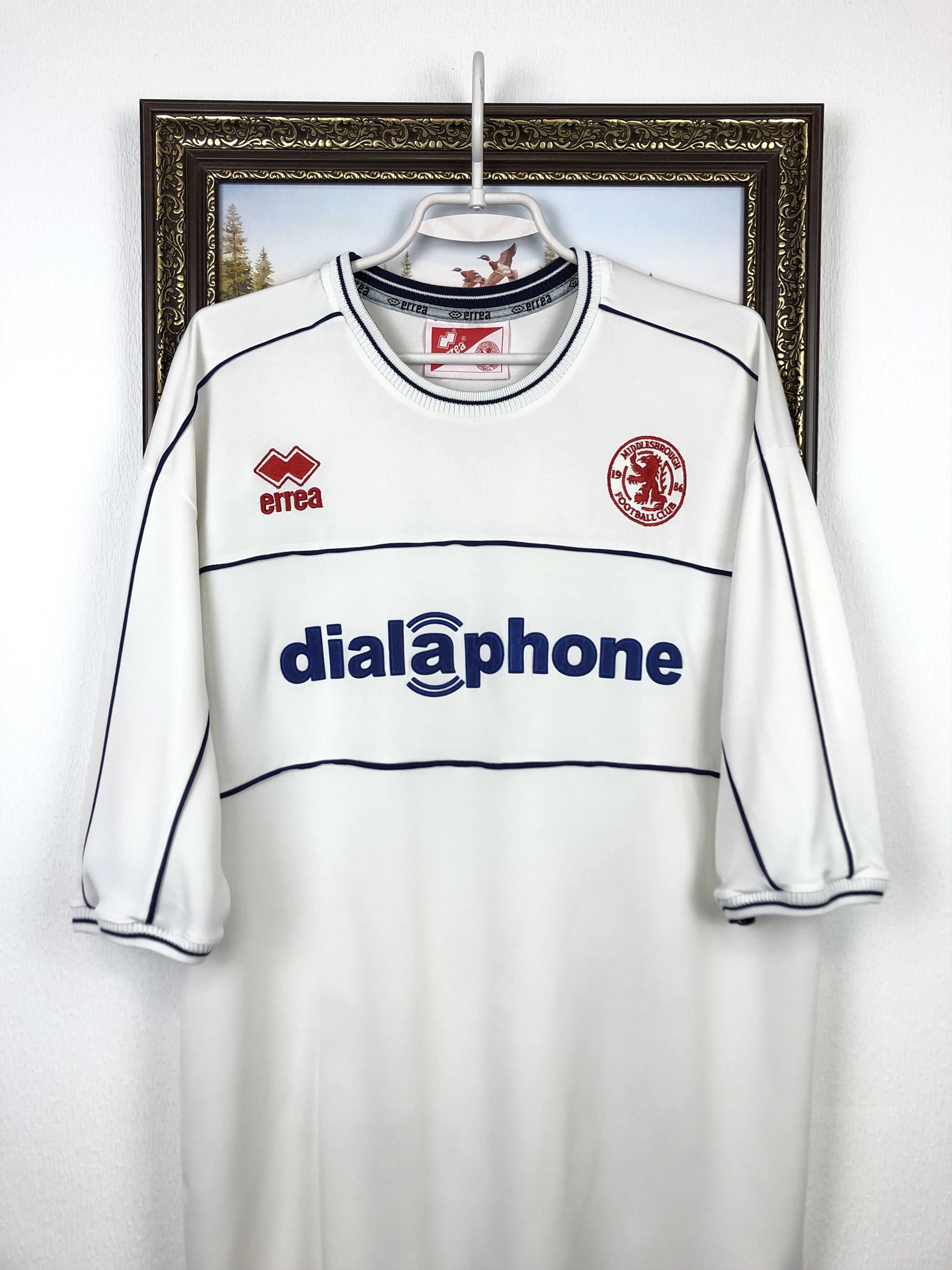 Vintage Middlesbrough Away football shirt 2000 Soccer Tee Errea Size US XL / EU 56 / 4 - 2 Thumbnail