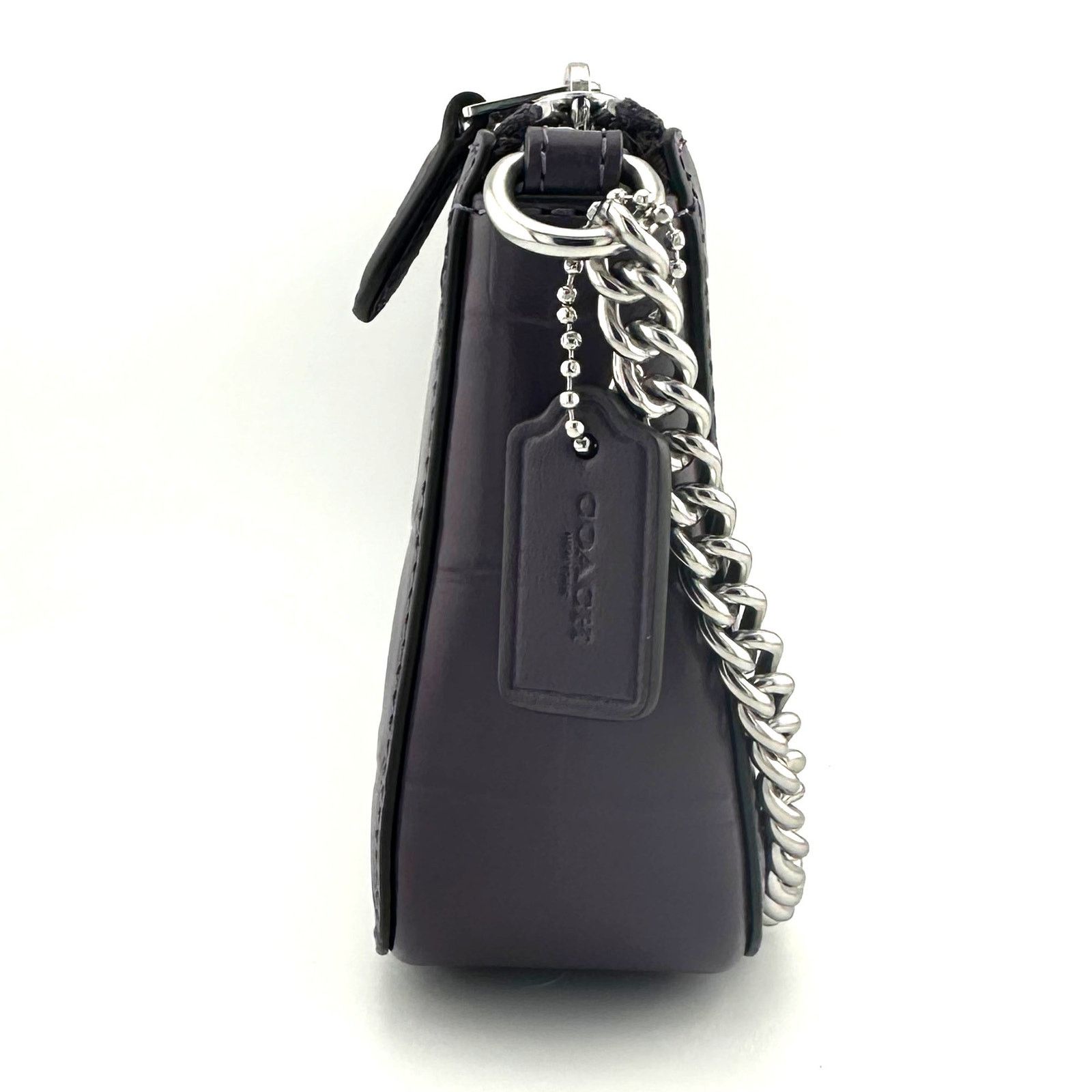 Coach Coach Nolita 19 in Amethyst Purple Crocodile Leather CN382 Size ONE SIZE - 3 Thumbnail