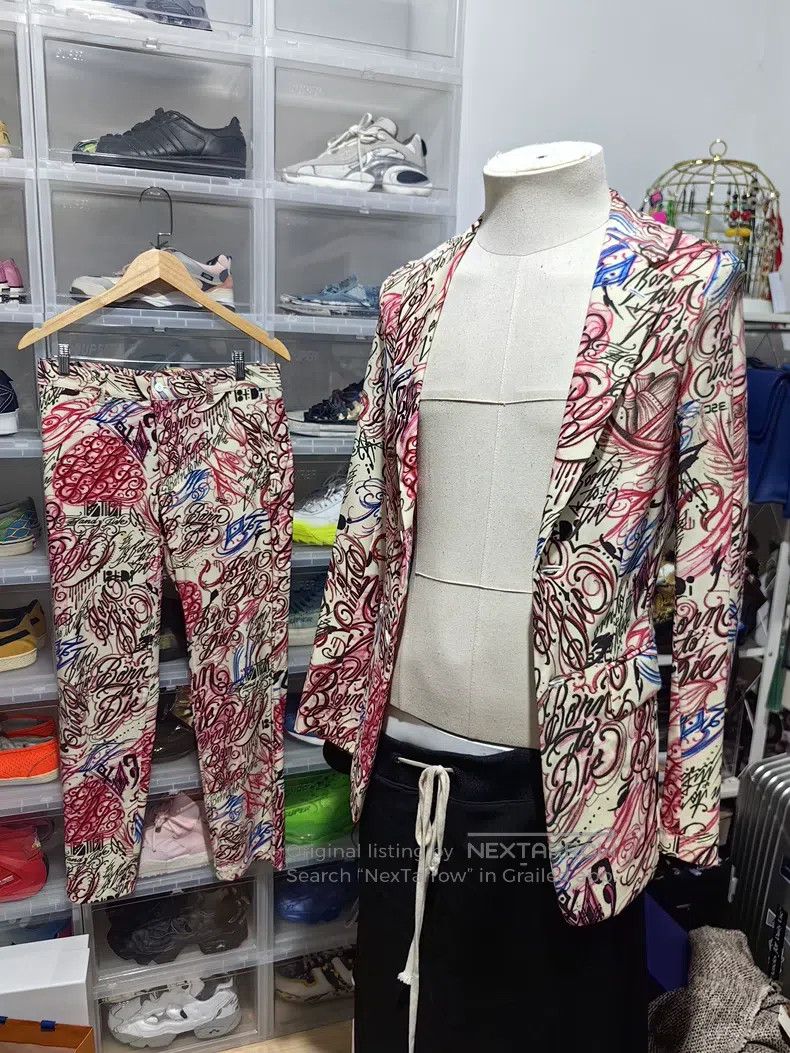 Comme des Garcons Comme Des Garcons size L Psychedelic graffiti style suit p Size US 26 / EU 42 - 9 Thumbnail
