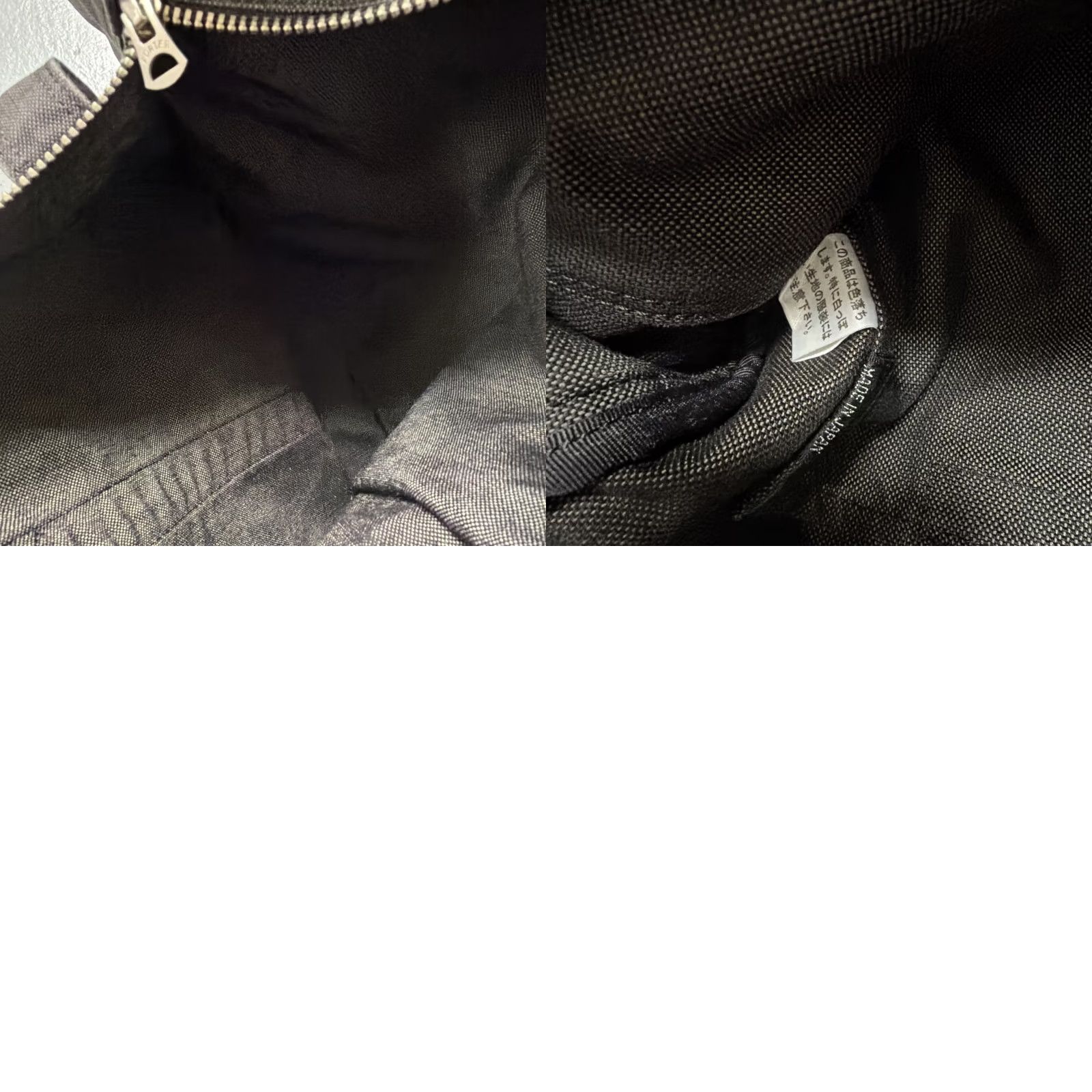 Rue Porter Porter Yoshida Canvas Zip Tote Shopping School Bag Hiking City Made Japan Tote Unisex Adults Gray Nylon Pockets Zip Closure Size ONE SIZE - 8 Thumbnail