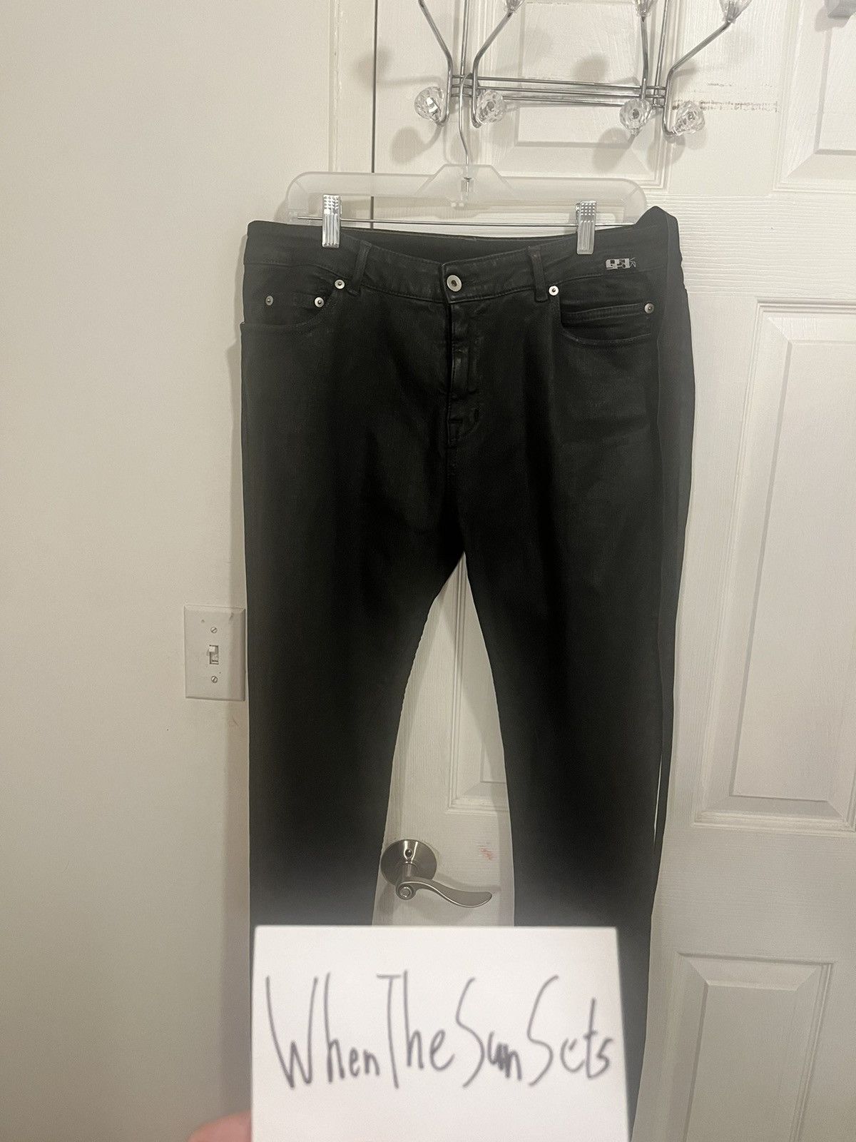 Rick Owens × Rick Owens Drkshdw Rick Owen’s Detroit cut wax denim Size US 31 - 8 Thumbnail