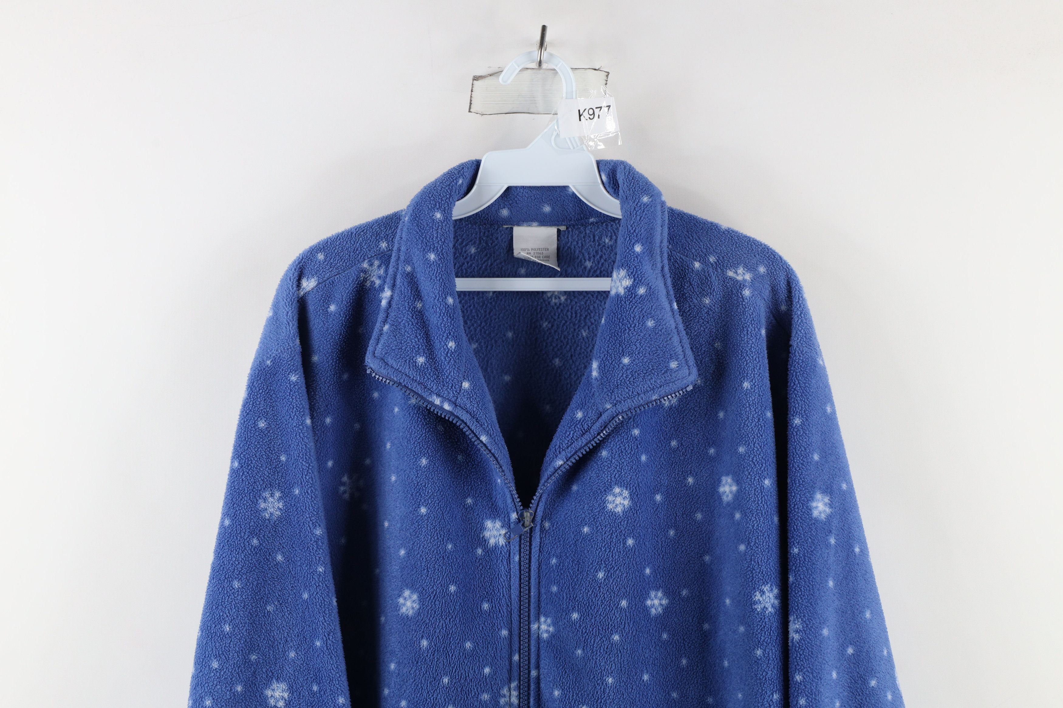 Vintage Vintage 90s Streetwear Mountain All Over Print Fleece Jacket Size XXL / US 16-18 / IT 52-54 - 2 Thumbnail