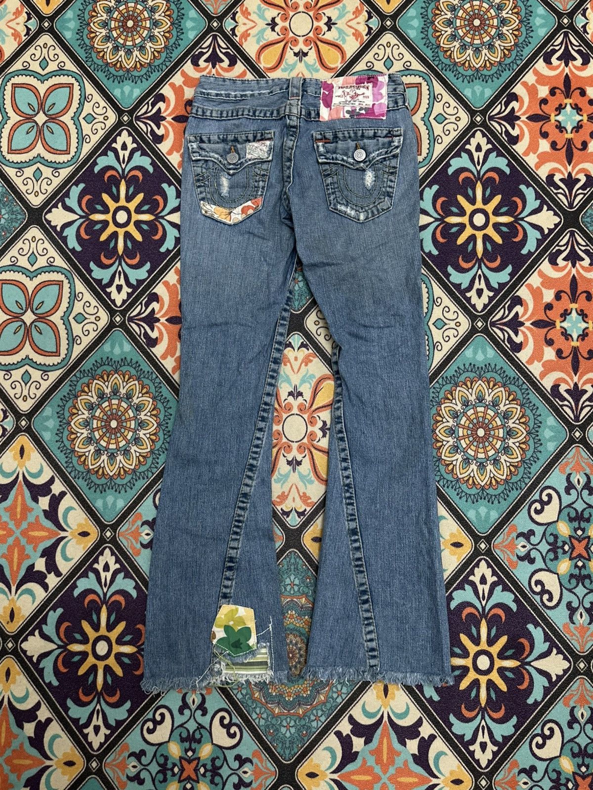 True Religion Vintage True Religion Woodstock Tour Patches Denim Pant Size US 26 / EU 42 - 3 Thumbnail