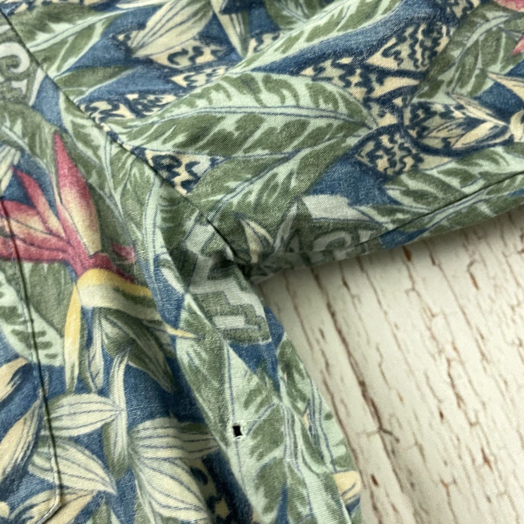 Paradise Cooke Street Short Sleeve Button-Up Shirt Men's XL Birds Of Paradise Floral Multicolor Cotton Popover Pocket Shirt Size US XL / EU 56 / 4 - 3 Thumbnail