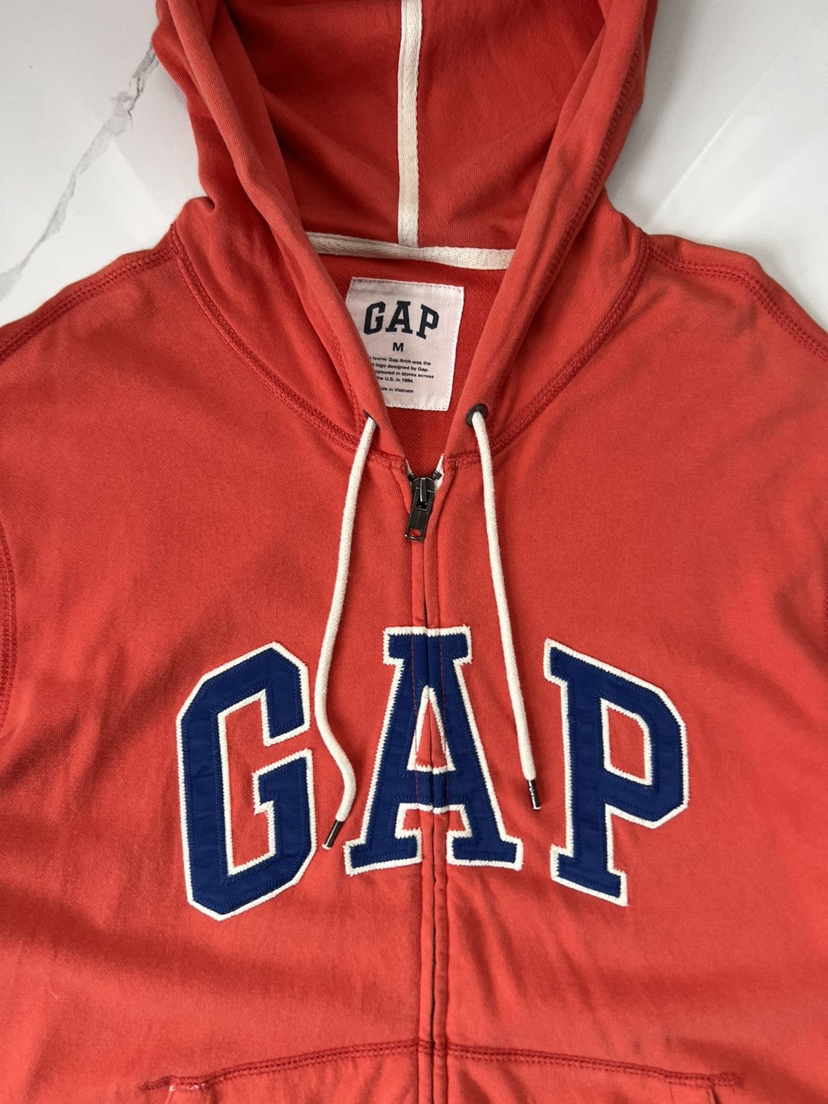 Gap × Vintage 90's GAP ZIP HOODIE RARE Y2K SKATE RETRO Size US M / EU 48-50 / 2 - 3 Thumbnail
