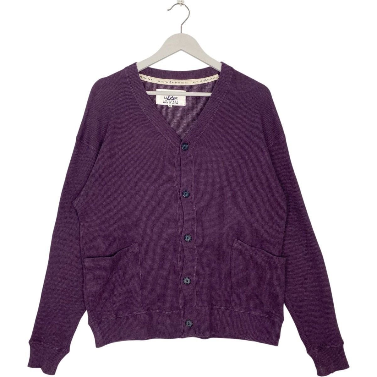 Vintage Vintage AR LIVRE Japan Cardigan Button Down Purple Size M Size US M / EU 48-50 / 2 - 1 Thumbnail