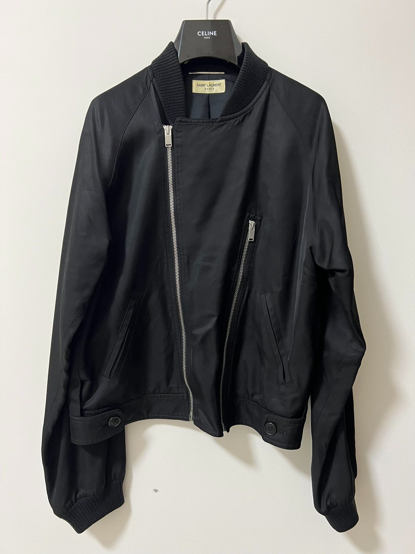 Saint Laurent Paris Saint Laurent Paris Black Bomber Jacket Size US S / EU 44-46 / 1 - 1 Thumbnail