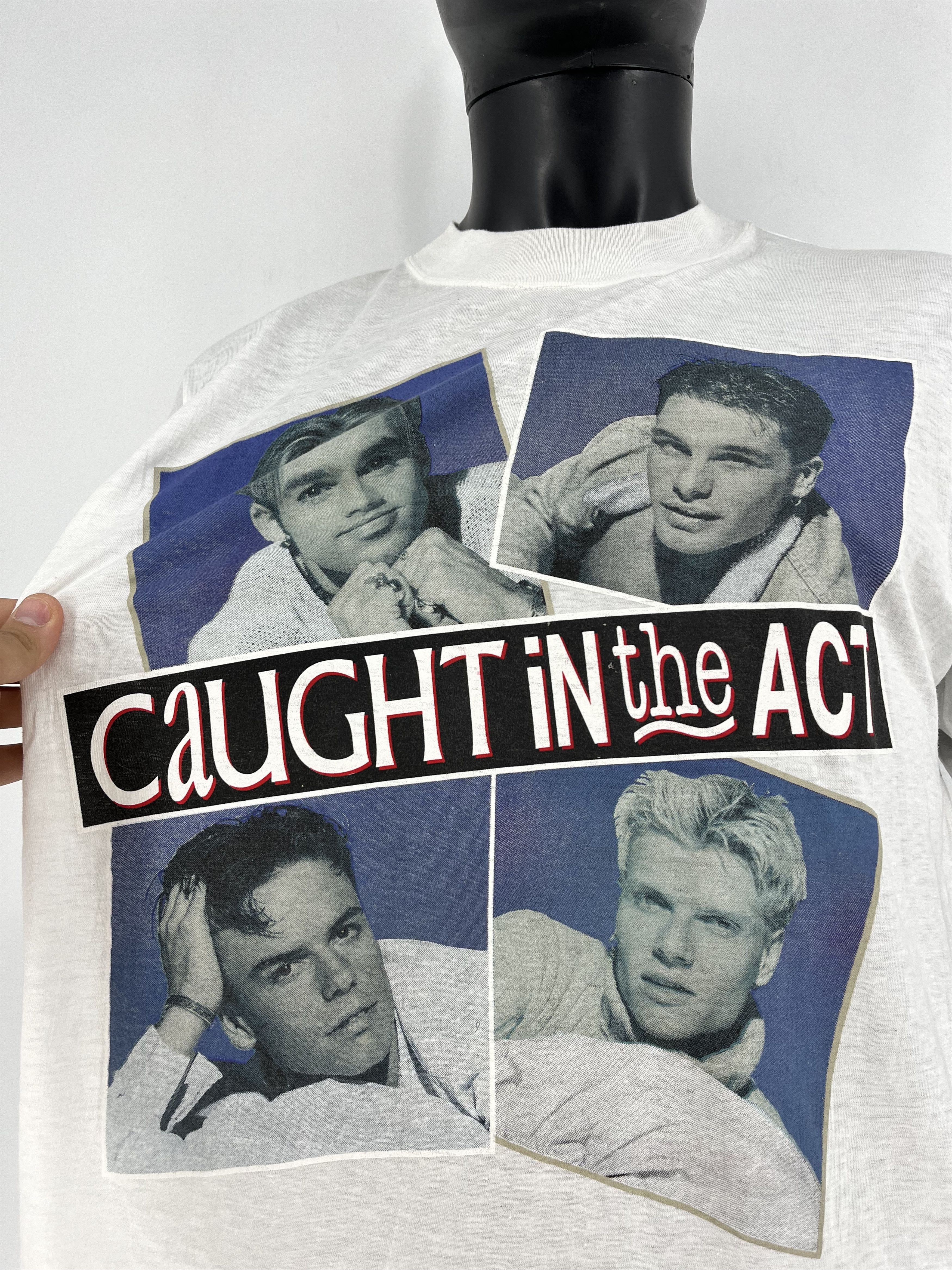 Band Tees Vintage 90's Caught In The Act Band Dance Pop Rock C.I.T.A Size US L / EU 52-54 / 3 - 6 Thumbnail