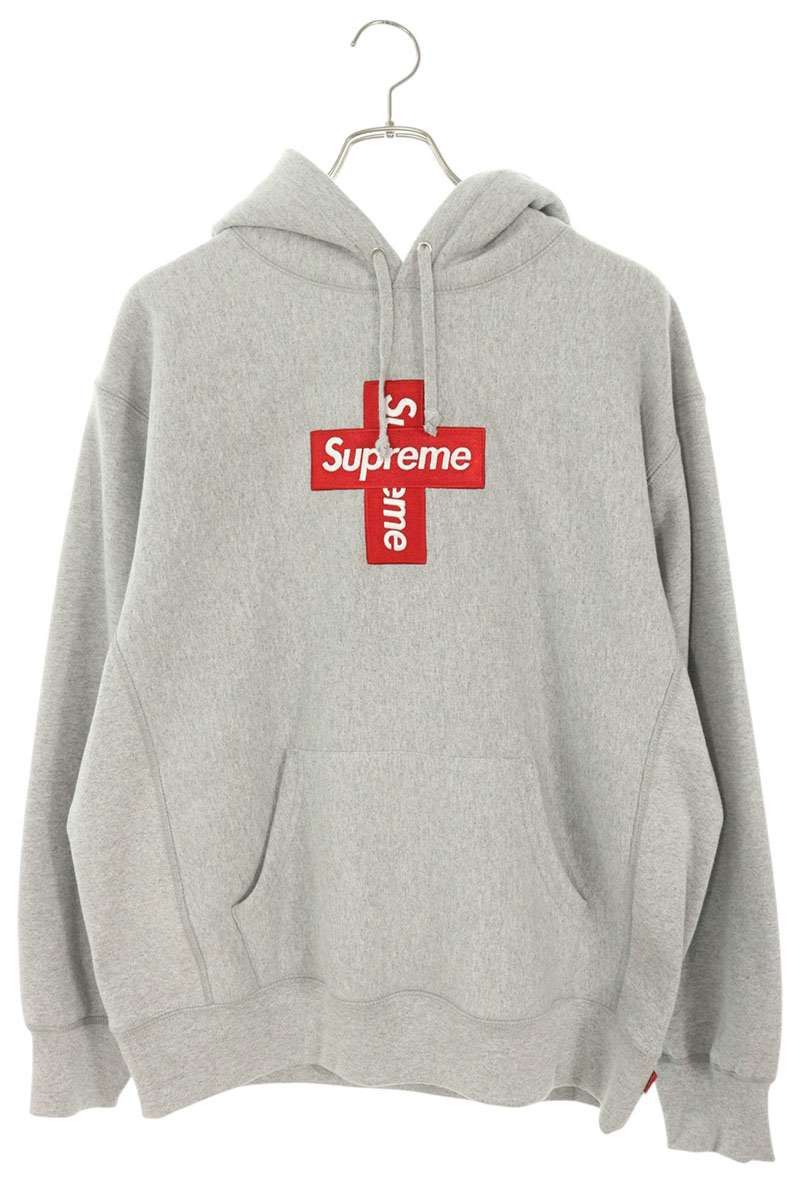 Burberry × Supreme Supreme x Burberry Box Logo Hoodie Grey | Grailed