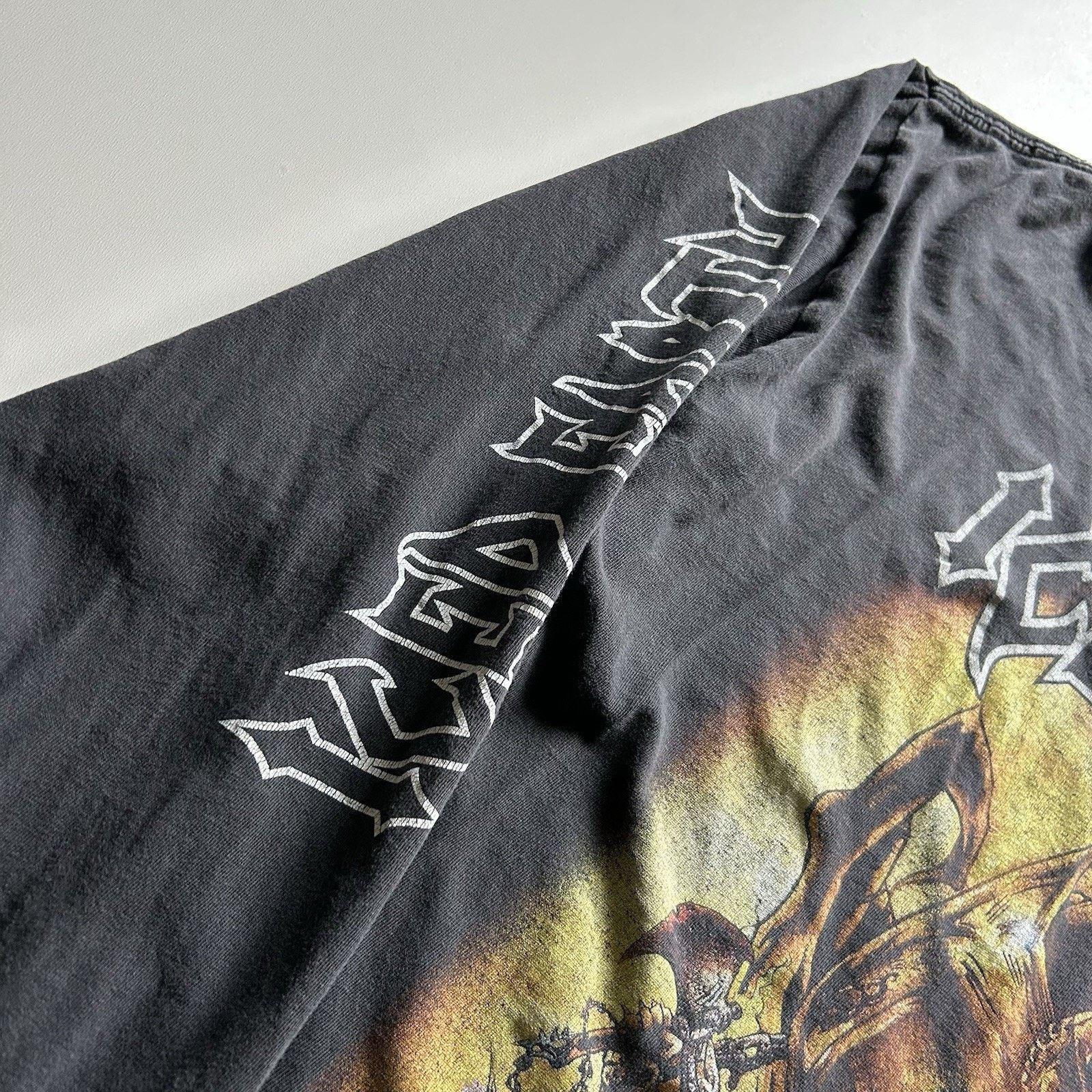 Band Tees Vintage Iced Earth T Shirt XL Boxy Long Sleeve Dark Genesis Size US XL / EU 56 / 4 - 6 Thumbnail