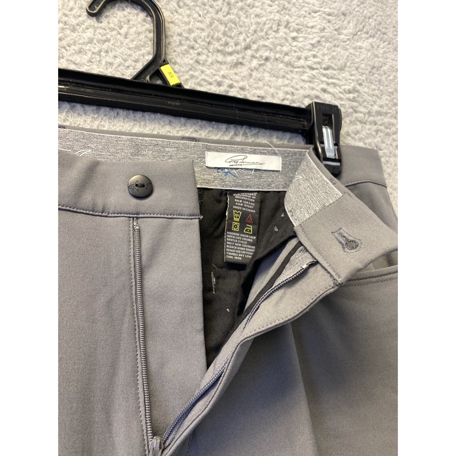 Vintage Greg Norman Golf Pants Men's 32x30 Gray Performance Stretch Easy Care Regular Fit Size US 32 / EU 48 - 7 Thumbnail