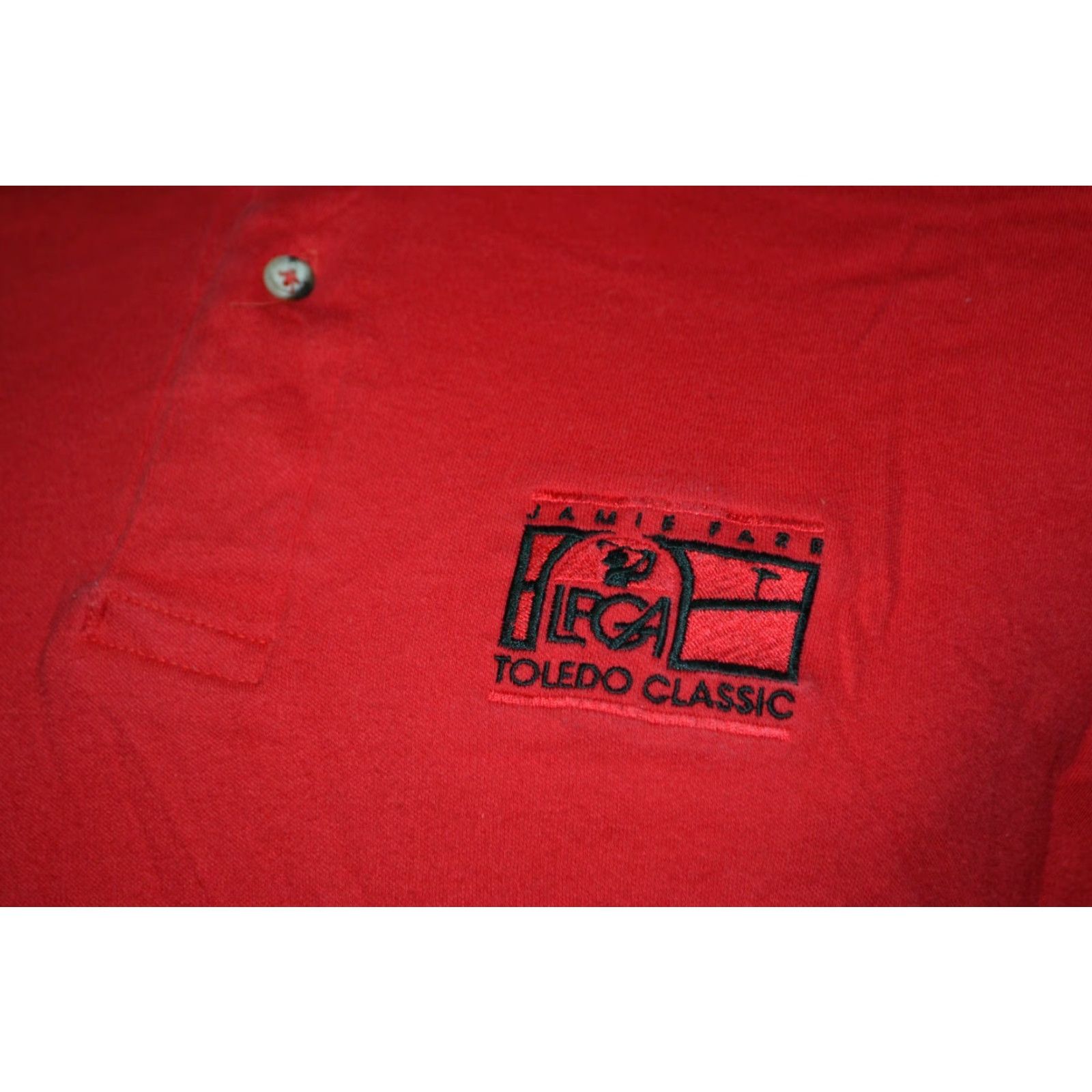 Vintage VINTAGE Jamie Farr LPGA Toledo Classic Polo Golf Shirt XL Men's Blue 100% Cotton Short Sleeve Size US XL / EU 56 / 4 - 2 Thumbnail
