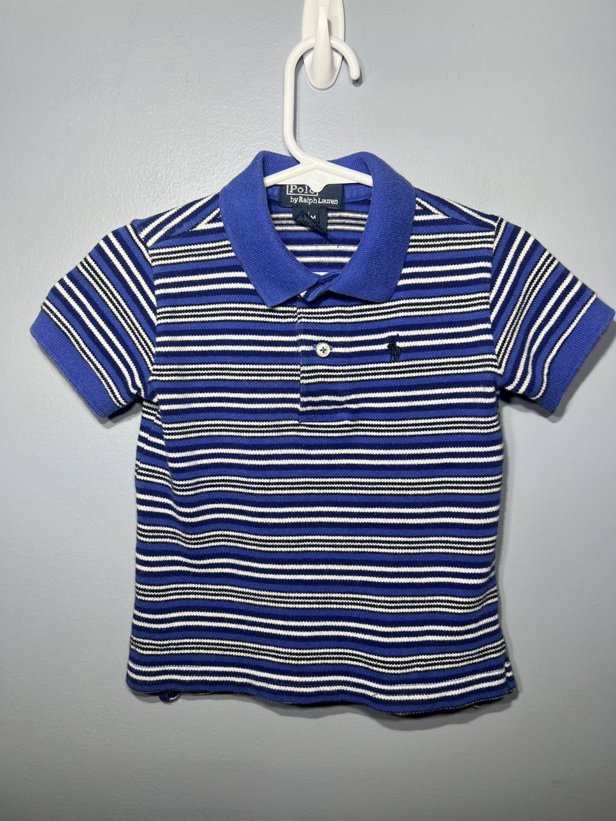 Polo Ralph Lauren Polo Ralph Lauren Blue & White Striped Baby Boy Sz 18m Polo Size US XXS / EU 40 - 2 Thumbnail