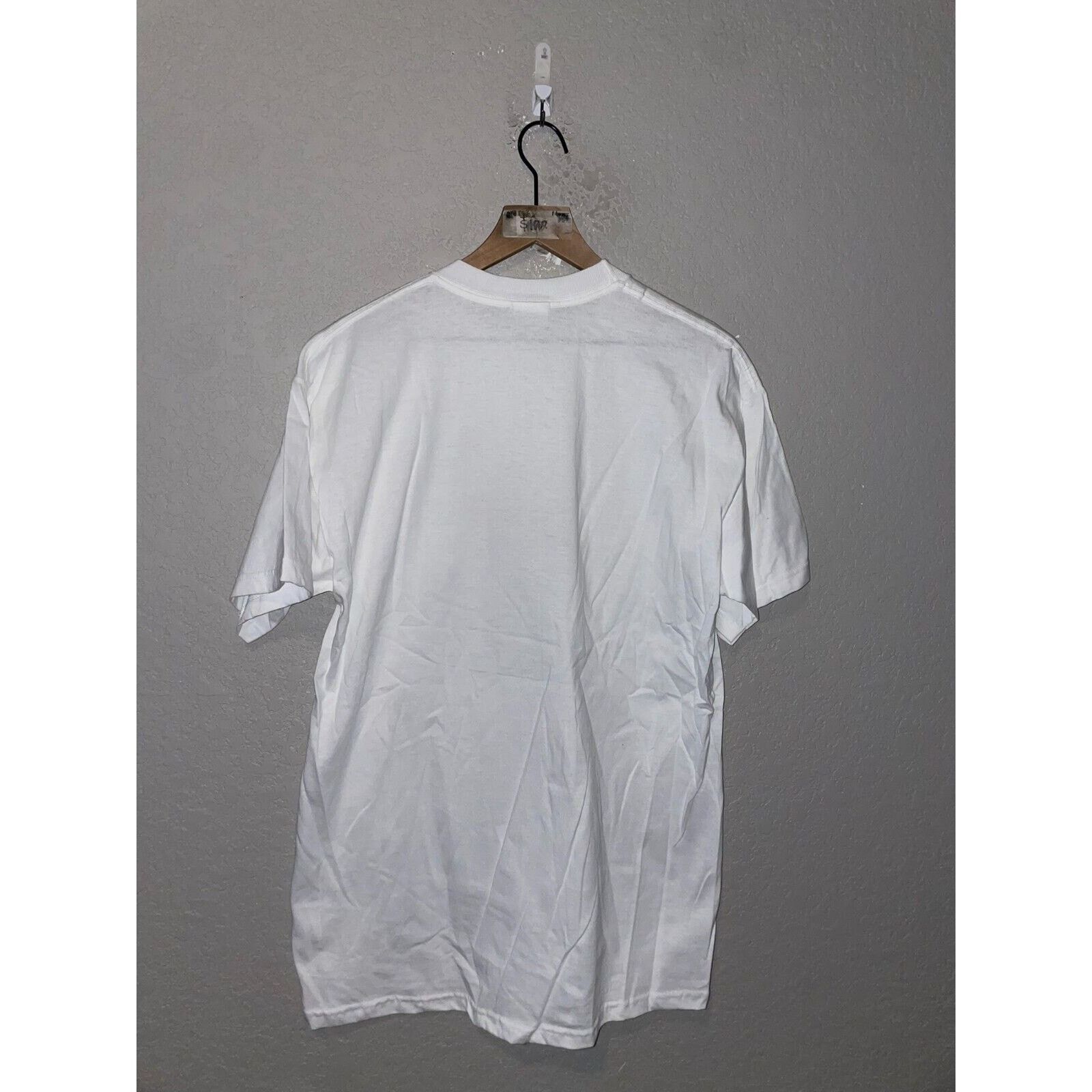 Jerzees Colorado Ski Shirt Stars Stripes Graphic White L Tee Y2K Size US L / EU 52-54 / 3 - 6 Thumbnail
