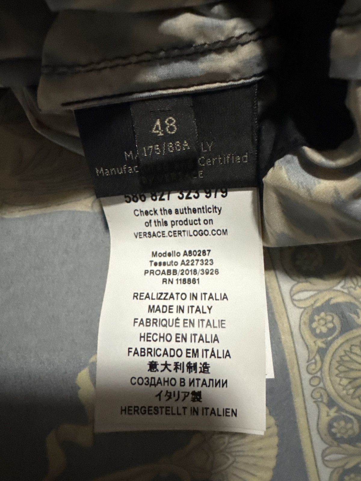 Versace Rare versace runway item Size US M / EU 48-50 / 2 - 3 Thumbnail
